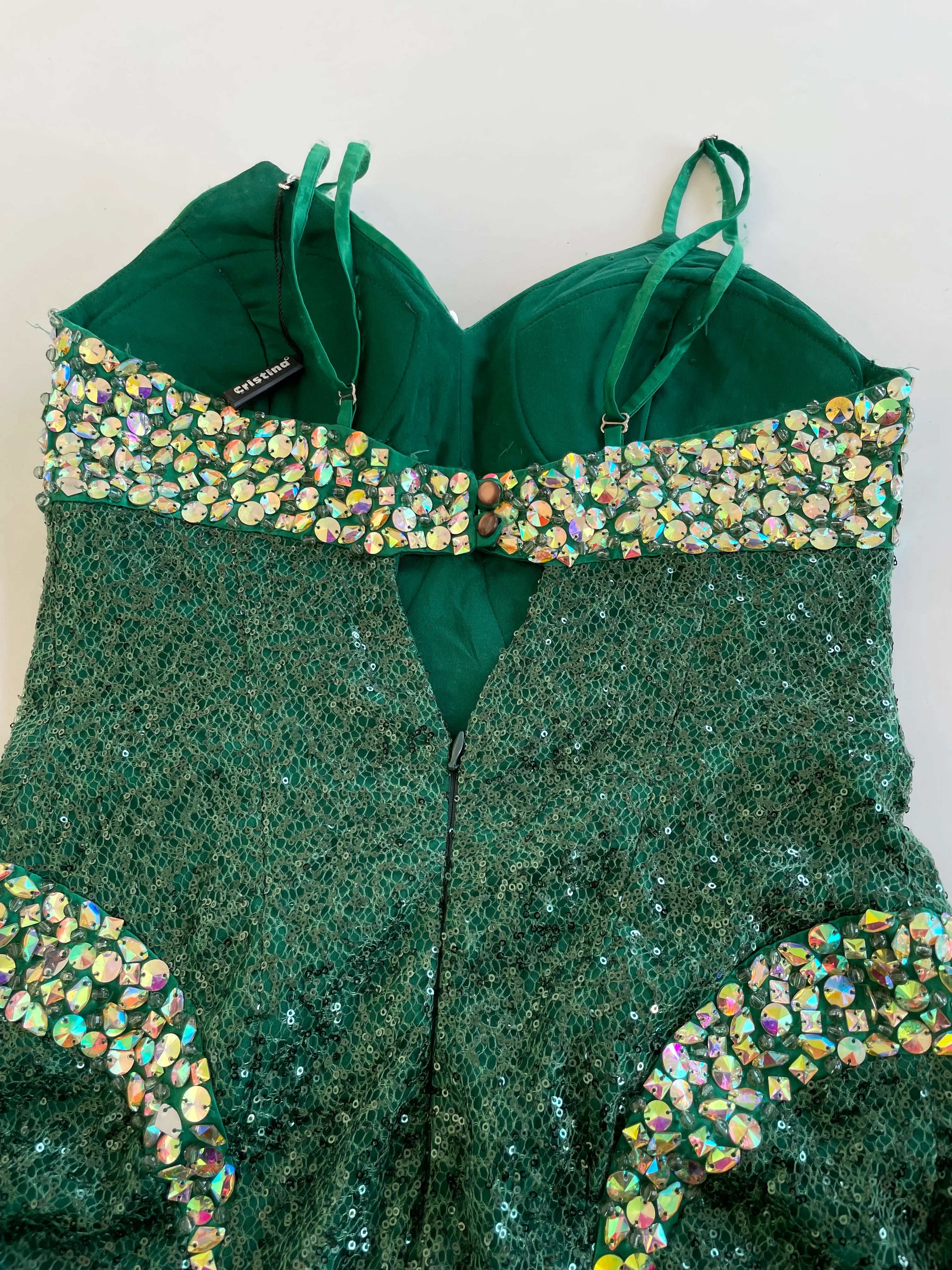Cristina New Tagged Vintage Heavily Embellished-Bust 34 - Image 2