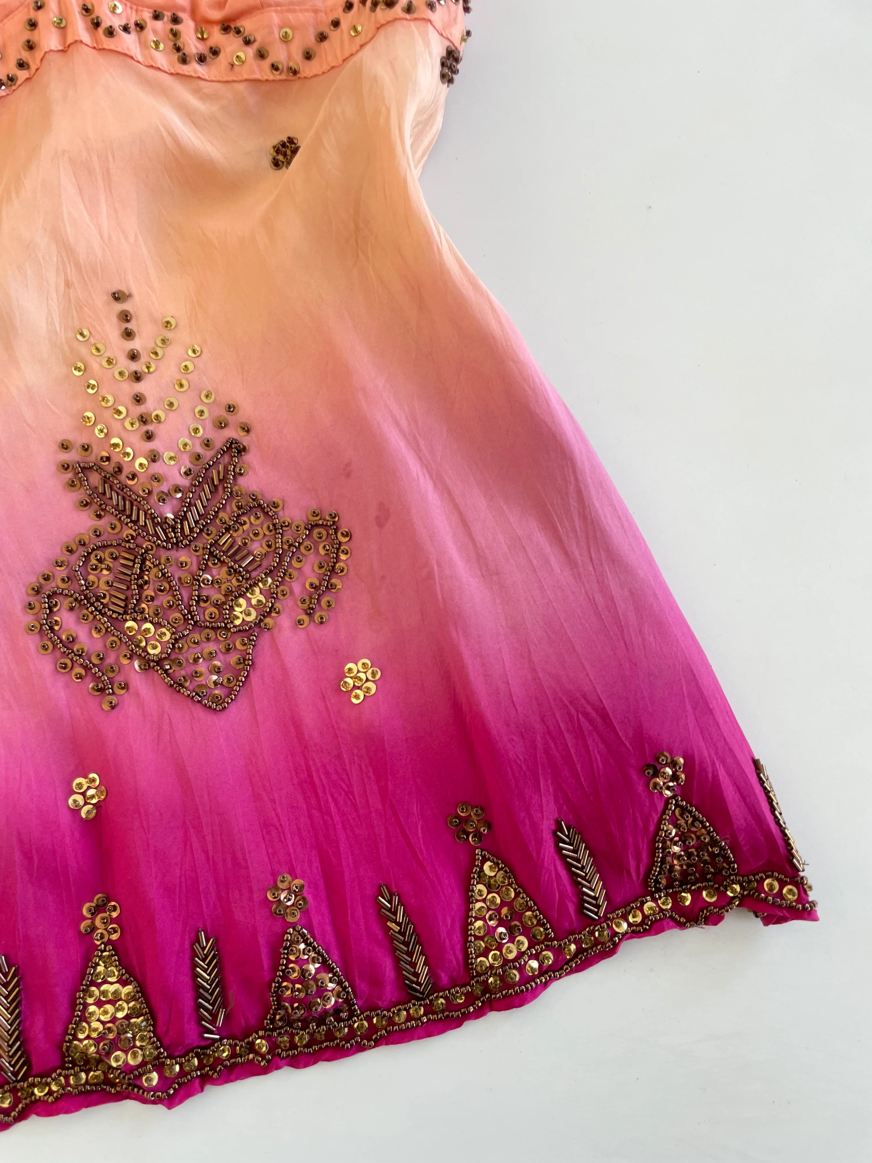 Warehouse 100% Pure Silk Embroidered Top-Bust 30 - Image 3