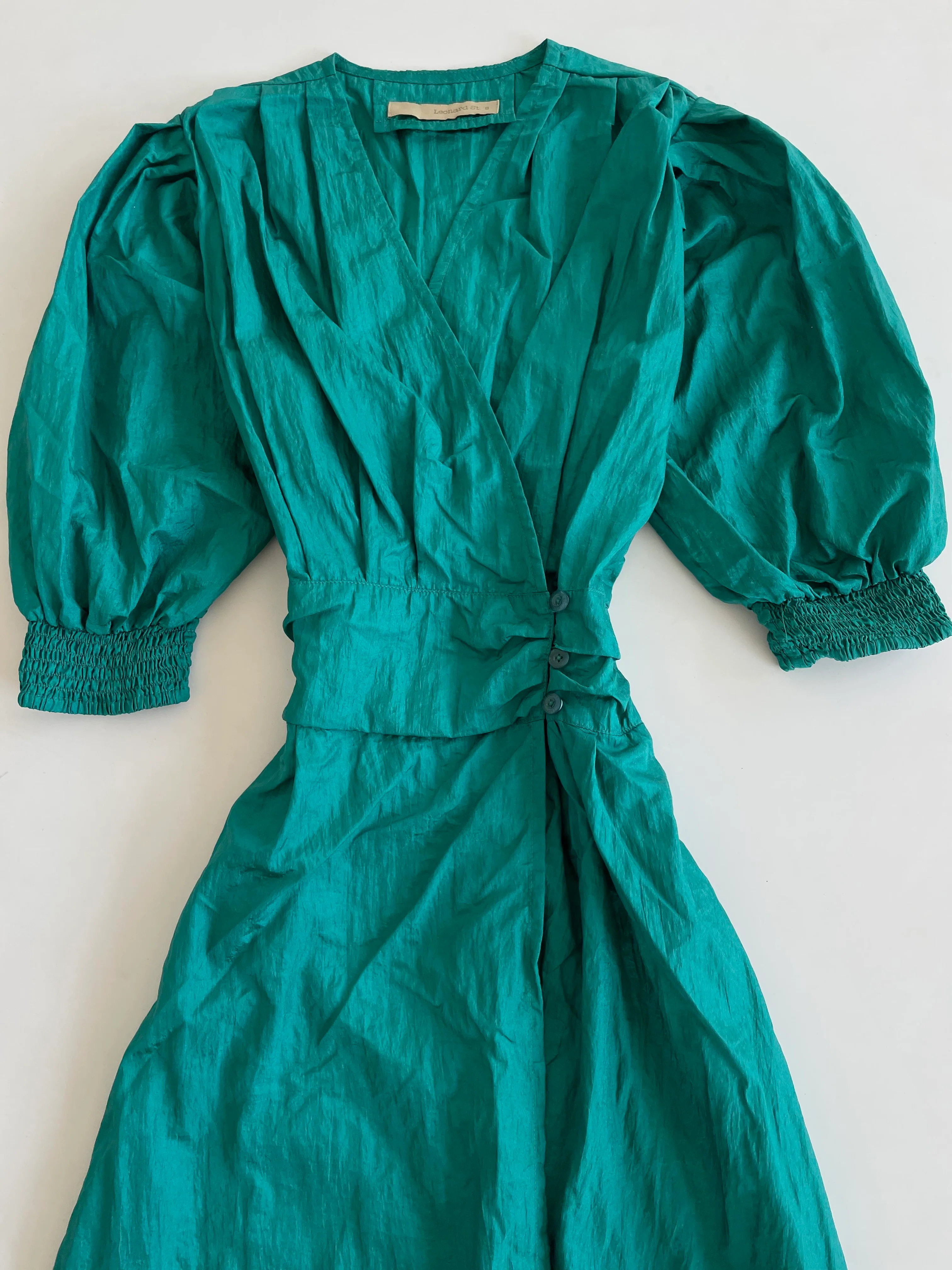 Leonard St. Vintage Emerald Dress-Bust 34 - Image 3