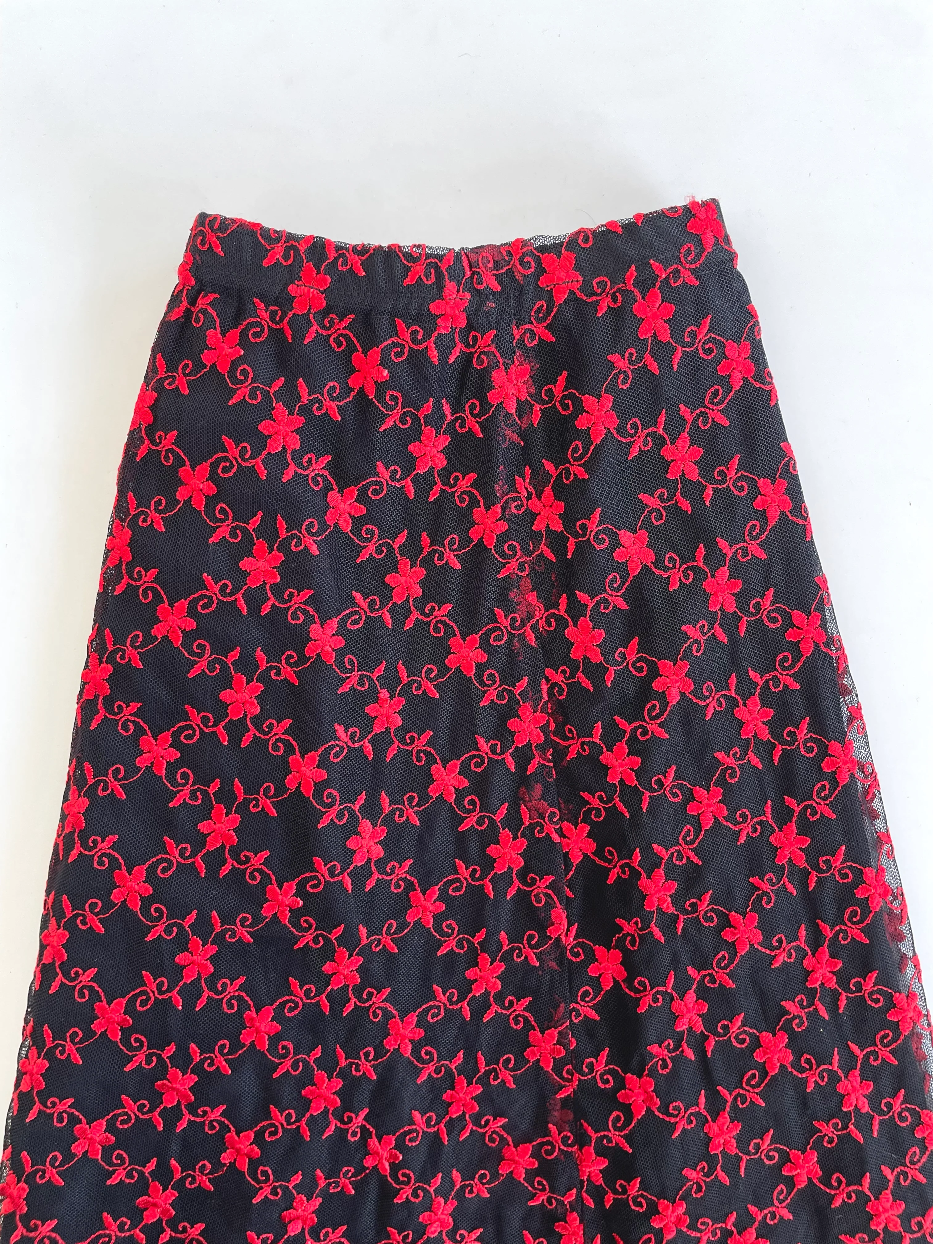 Embroidered Semi Sheer Skirt-Waist 32 to 36 - Image 2