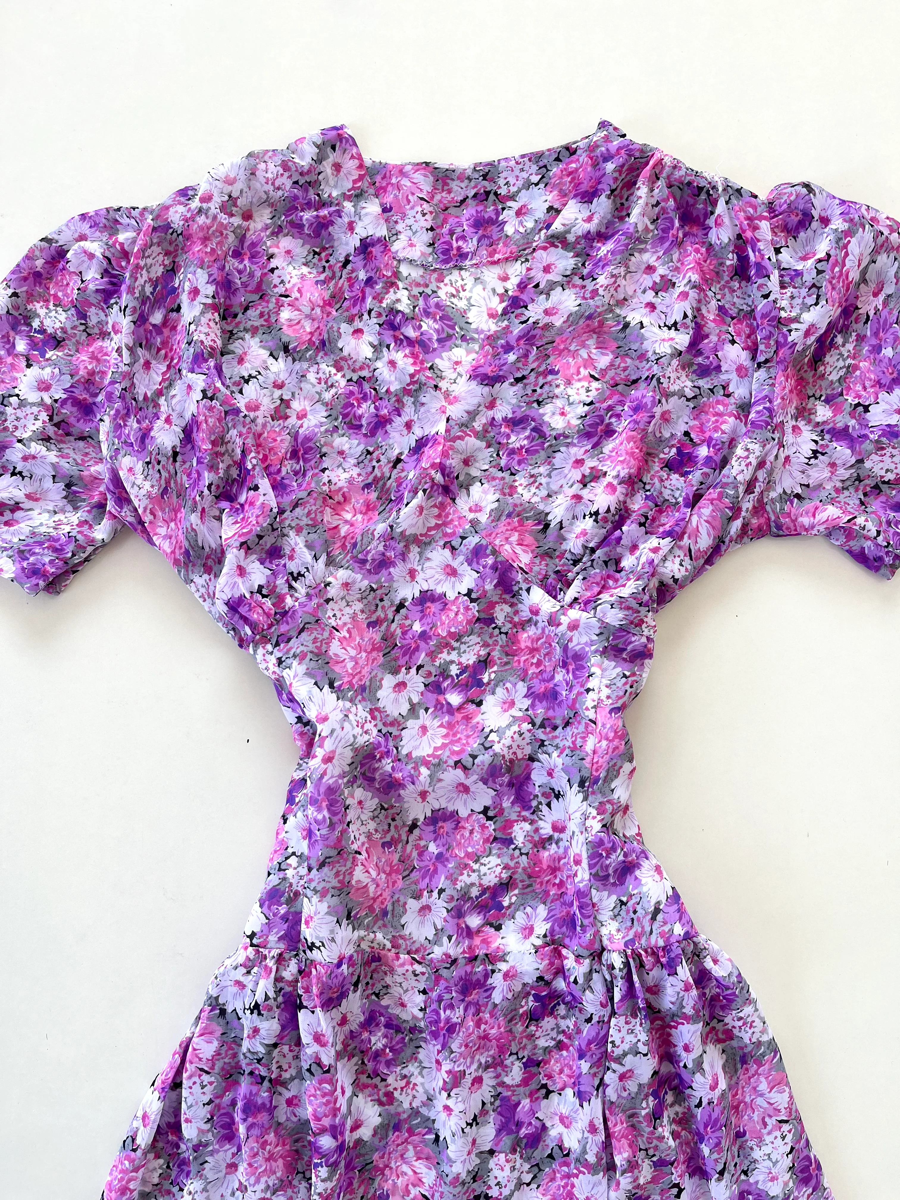Floral Sheer Dress-Bust 46 - Image 2