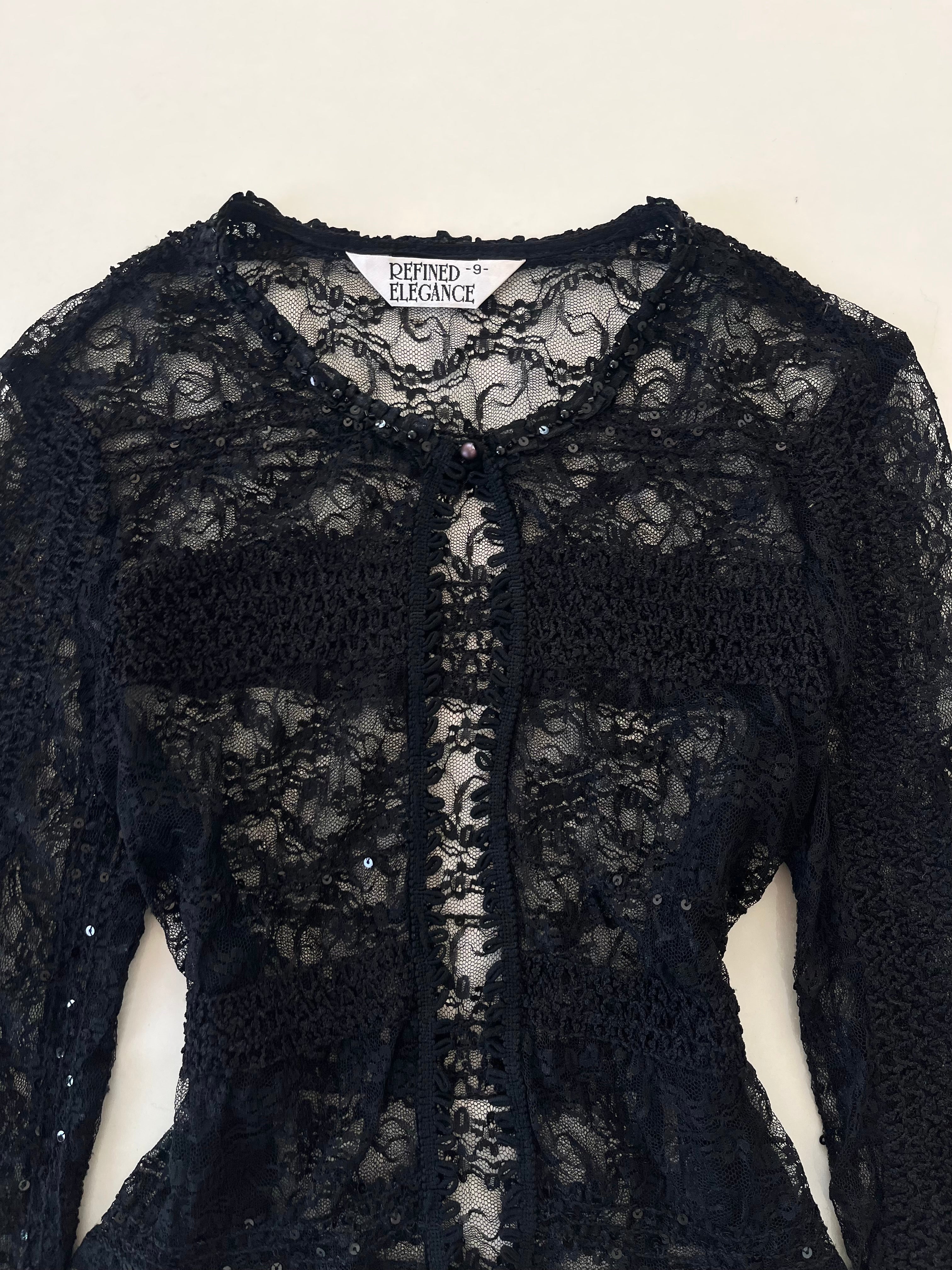 Refined Elegance Lace Top-Bust 32 to 34 - Image 2