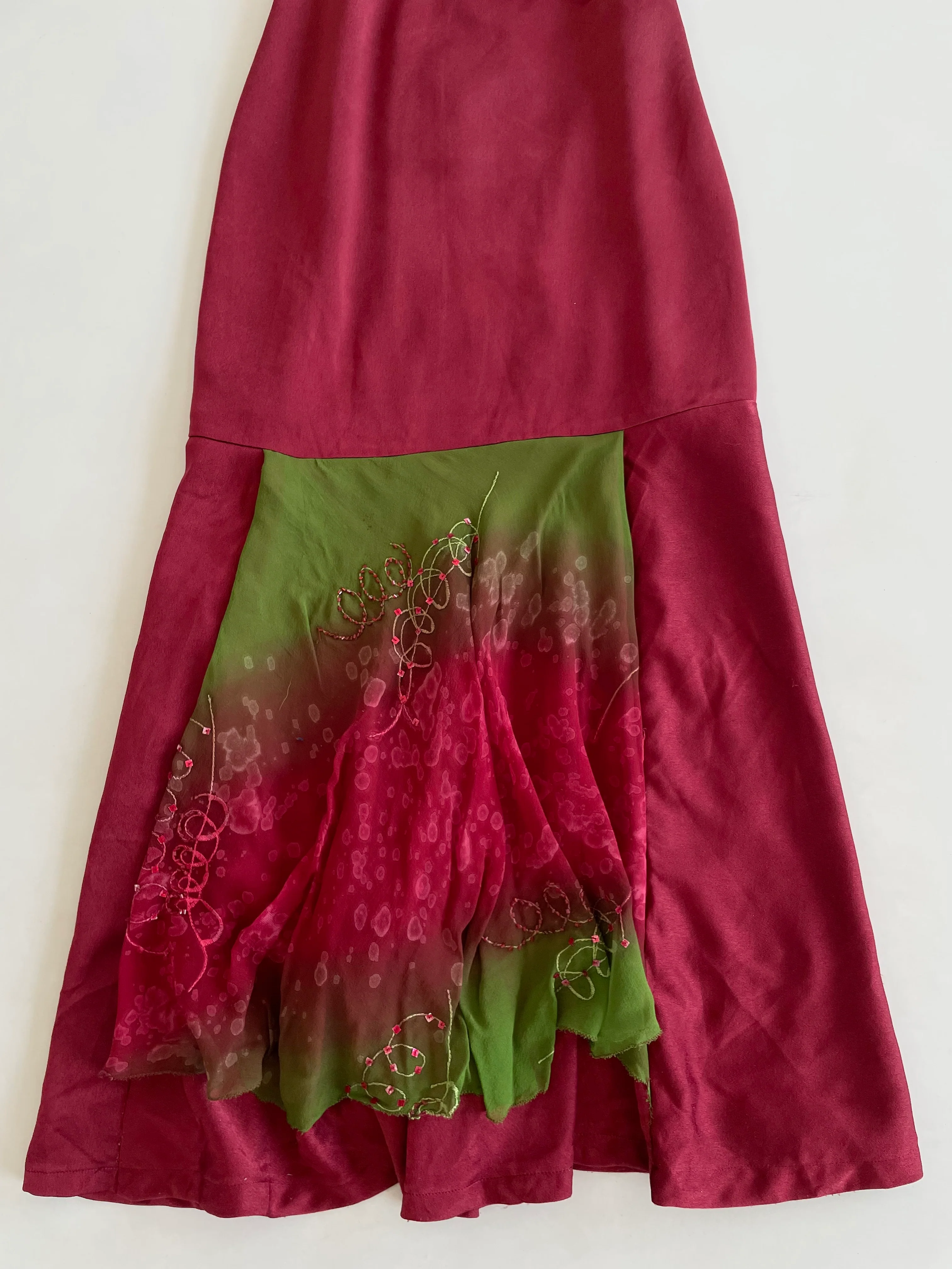 Satin Vintage Dress-Bust 40 - Image 3