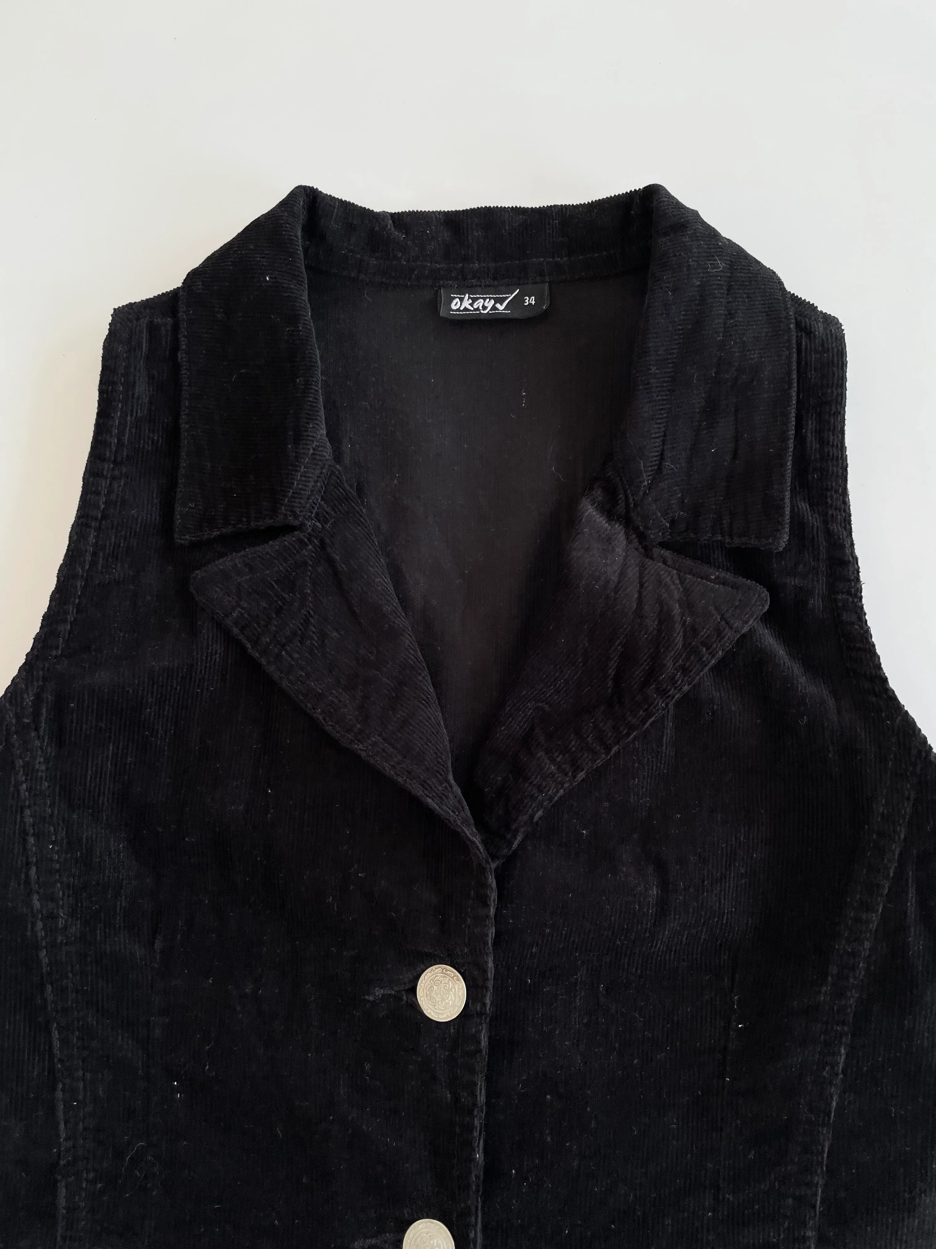 Okay Corduroy Waistcoat-Bust 34 - Image 2