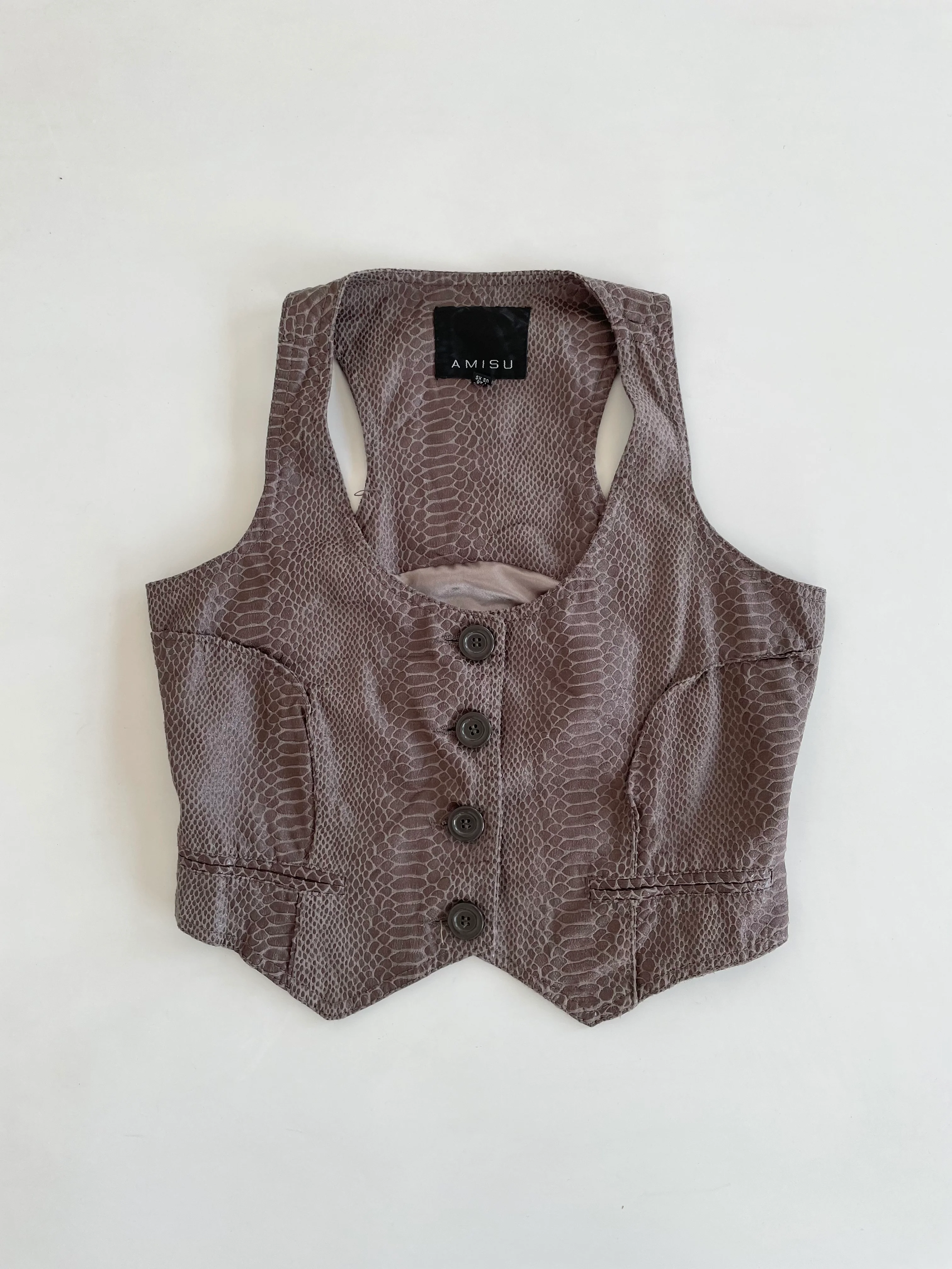 Amisu Vintage Waistcoat-Bust 32