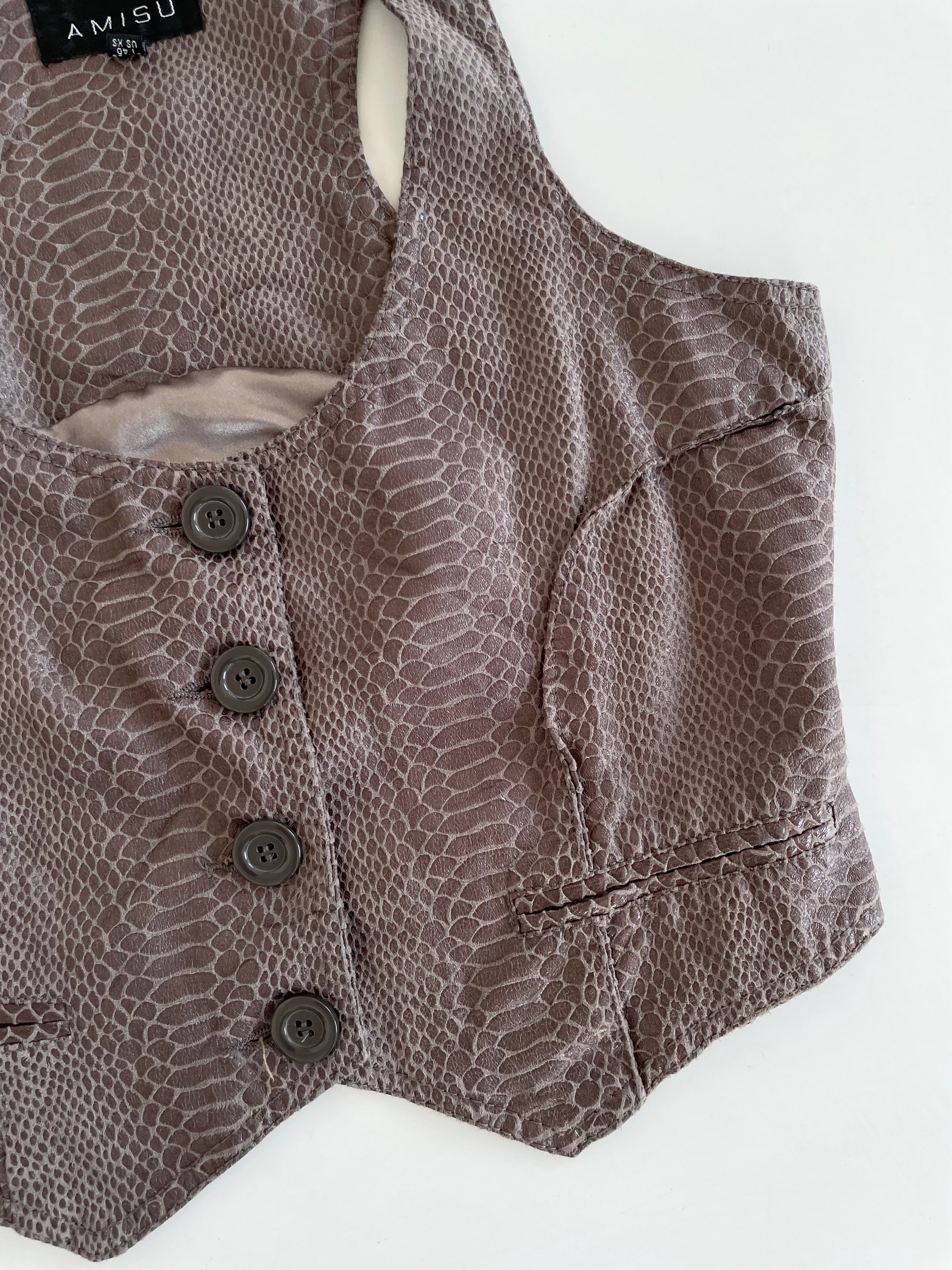 Amisu Vintage Waistcoat-Bust 32 - Image 2