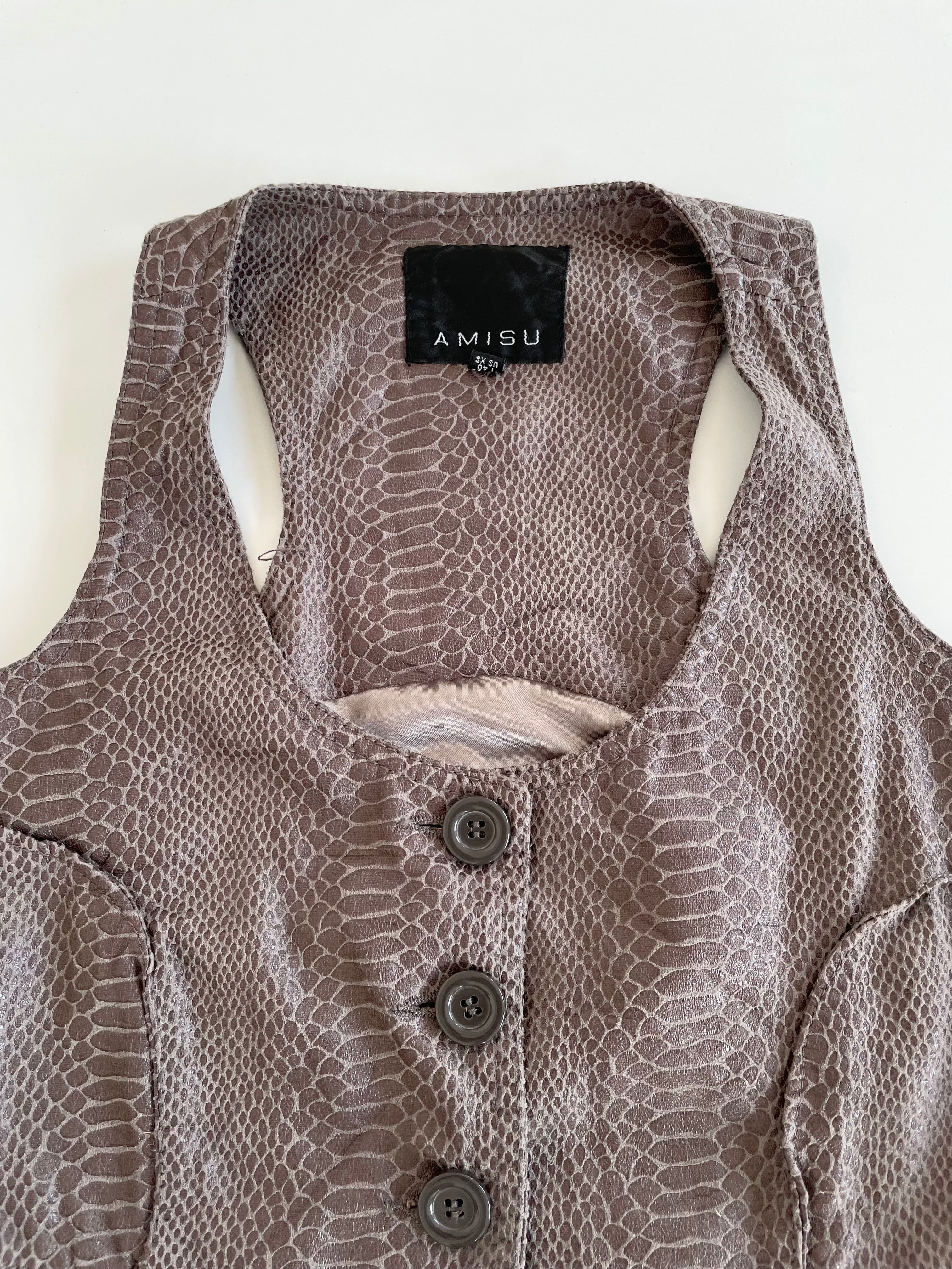 Amisu Vintage Waistcoat-Bust 32 - Image 3
