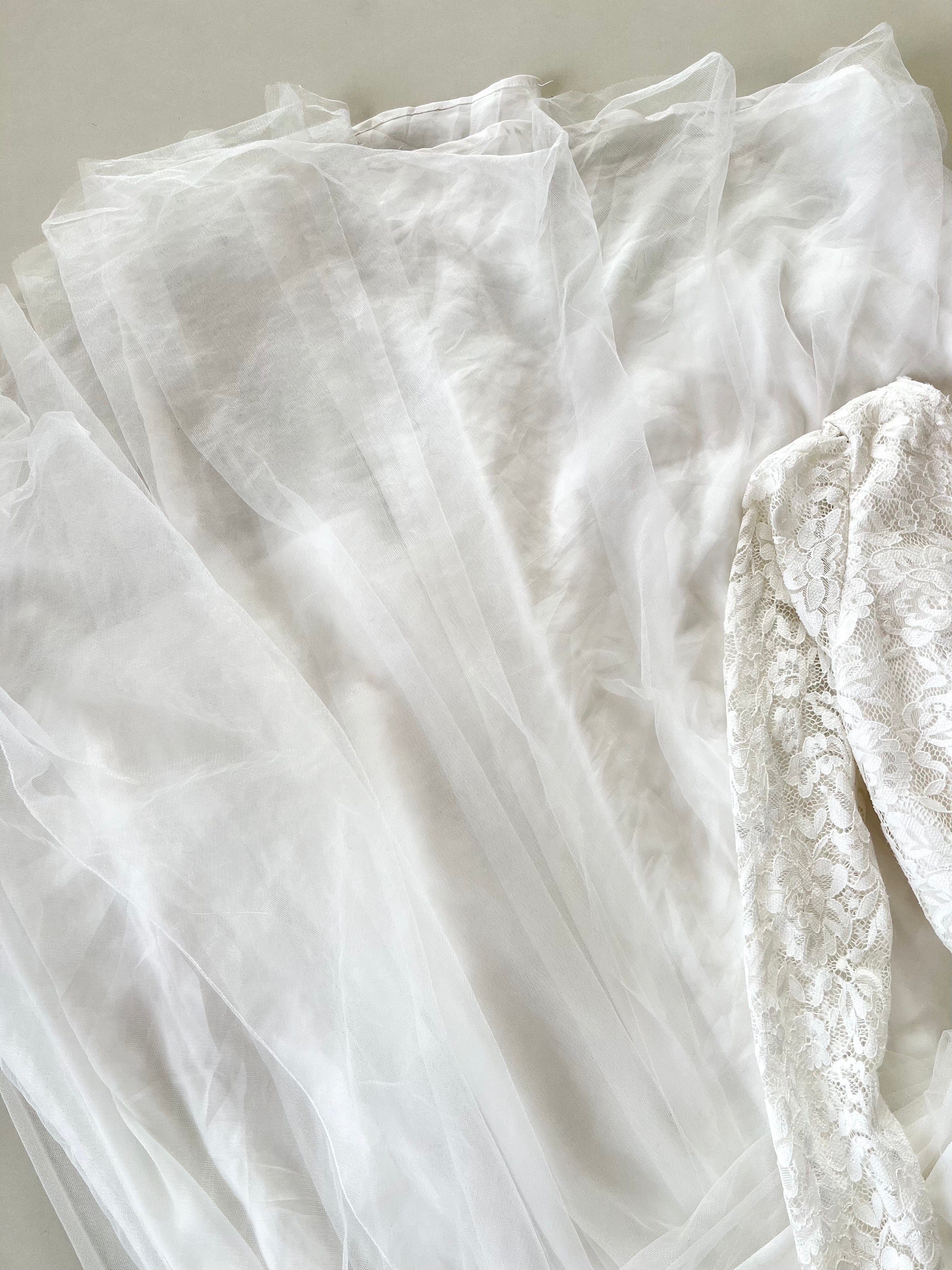 Lace White Dress-Bust 34 - Image 3