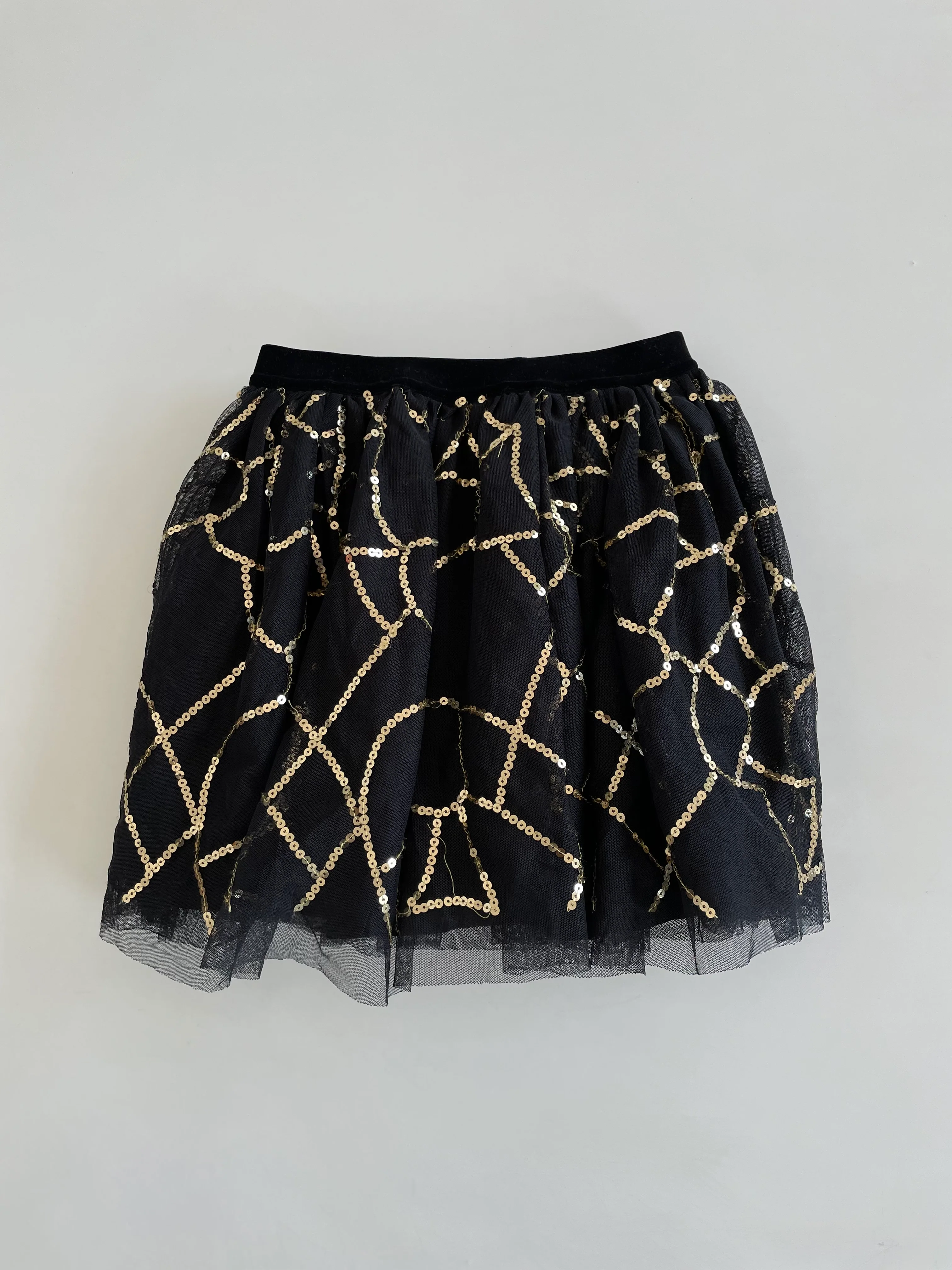 Lacy Sequin Skirt-Waist 24 to 26