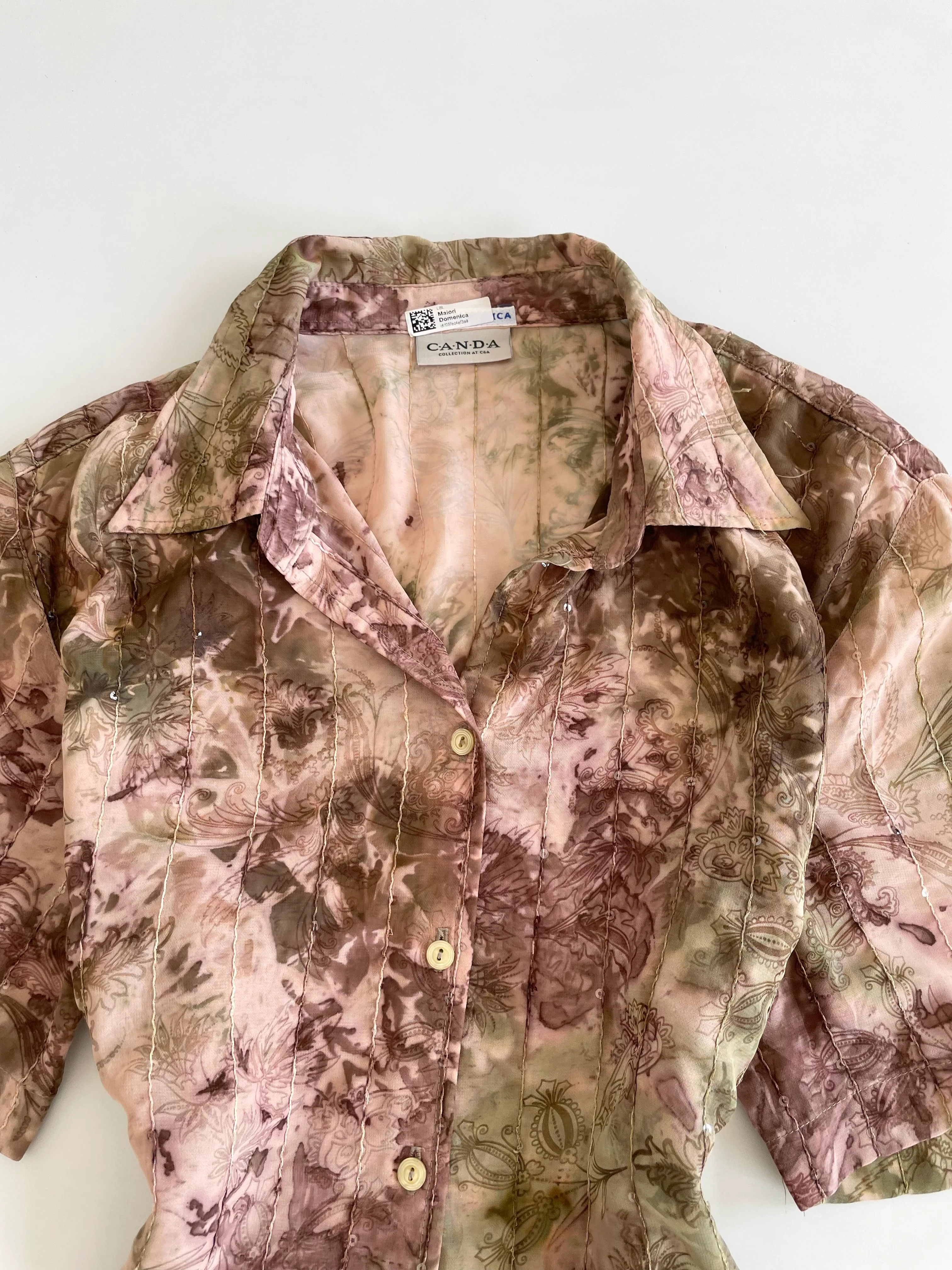 Canda Sheer Embroidered Shirt-Bust 46 - Image 2