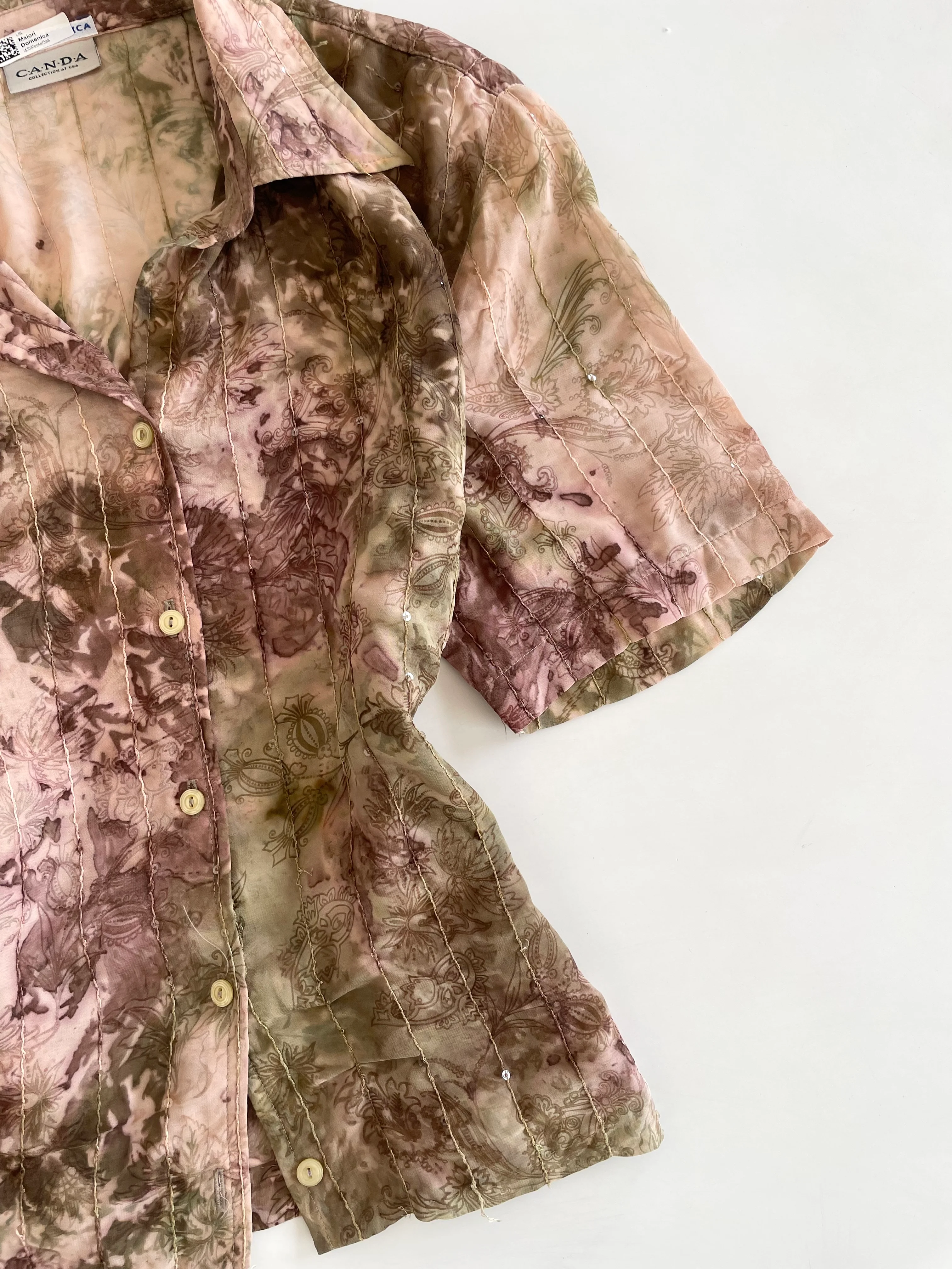 Canda Sheer Embroidered Shirt-Bust 46 - Image 3