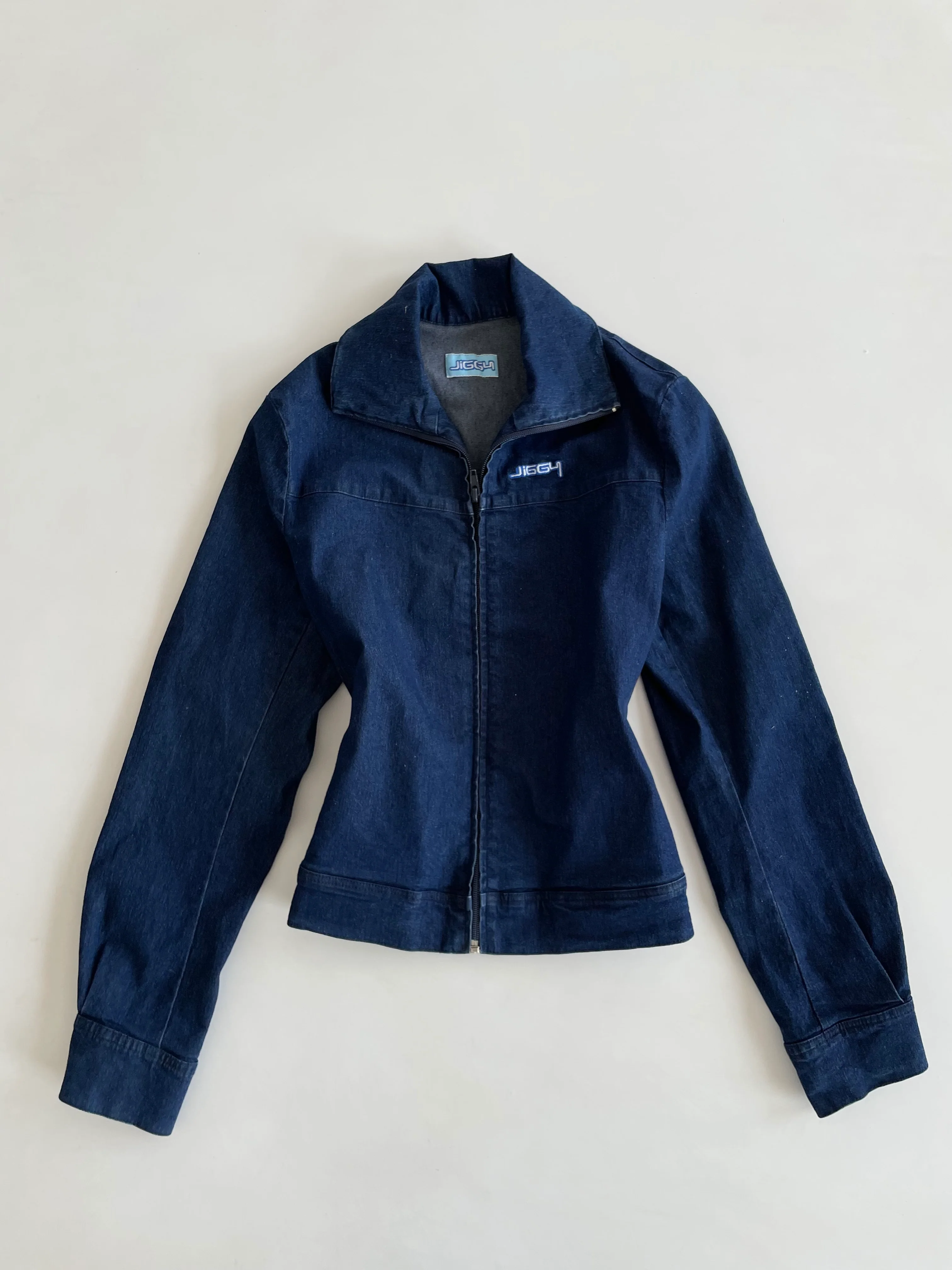 Jiggy Zipper Denim Jacket -Bust 34