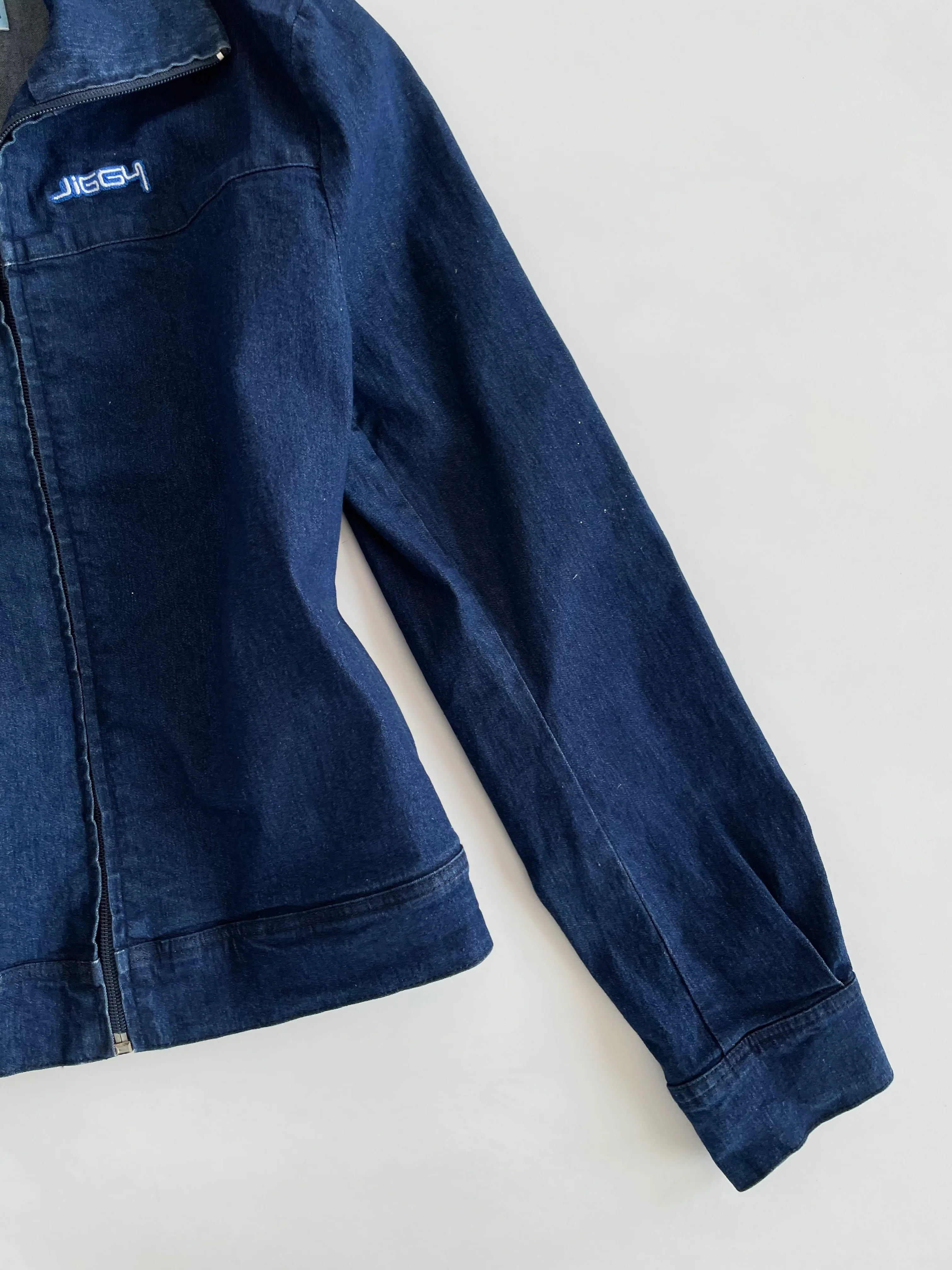 Jiggy Zipper Denim Jacket -Bust 34 - Image 3