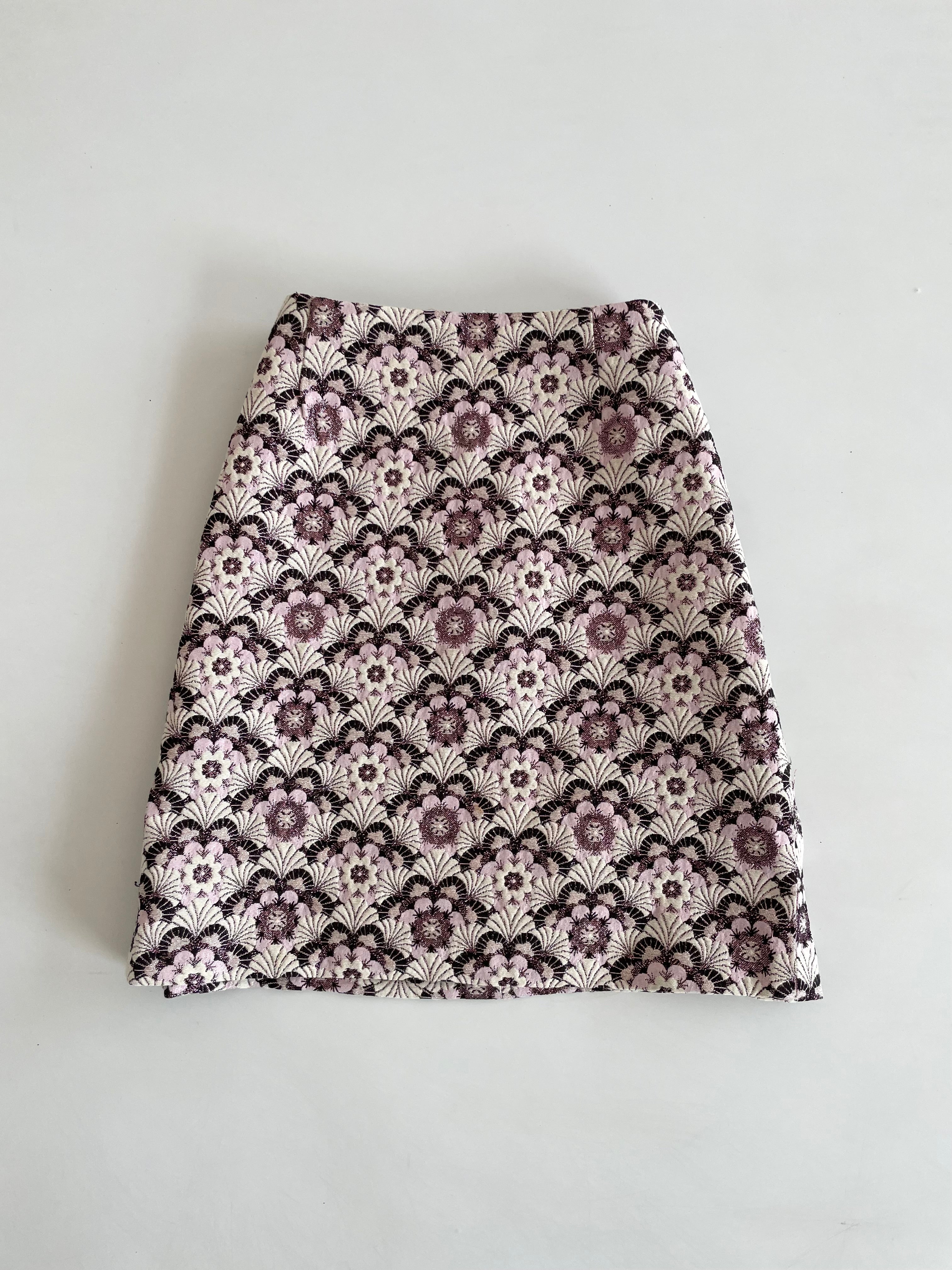 Naf Naf Jacquard Skirt-Waist 28