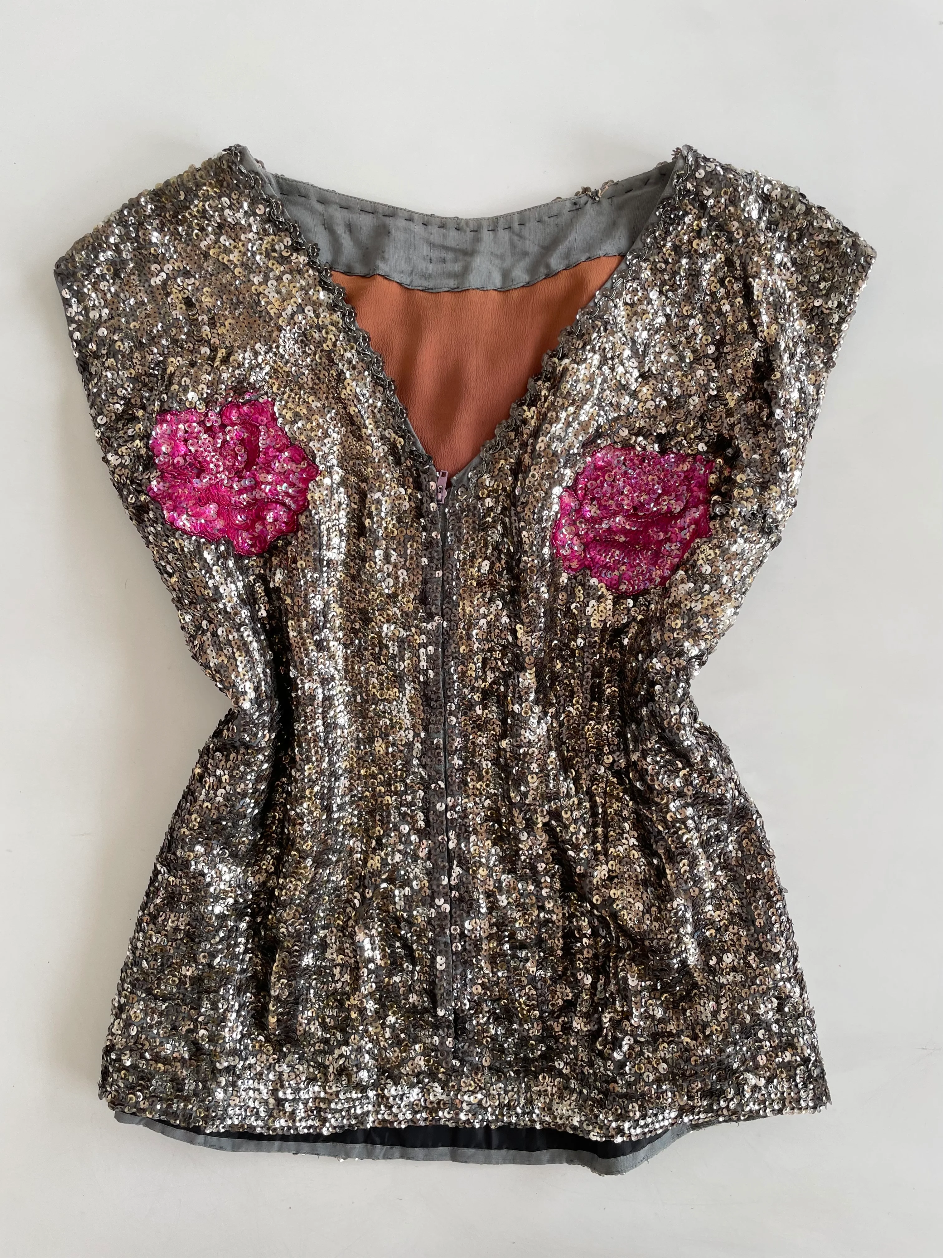 Heavily Embroidered Vintage Top-Bust 38 - Image 2