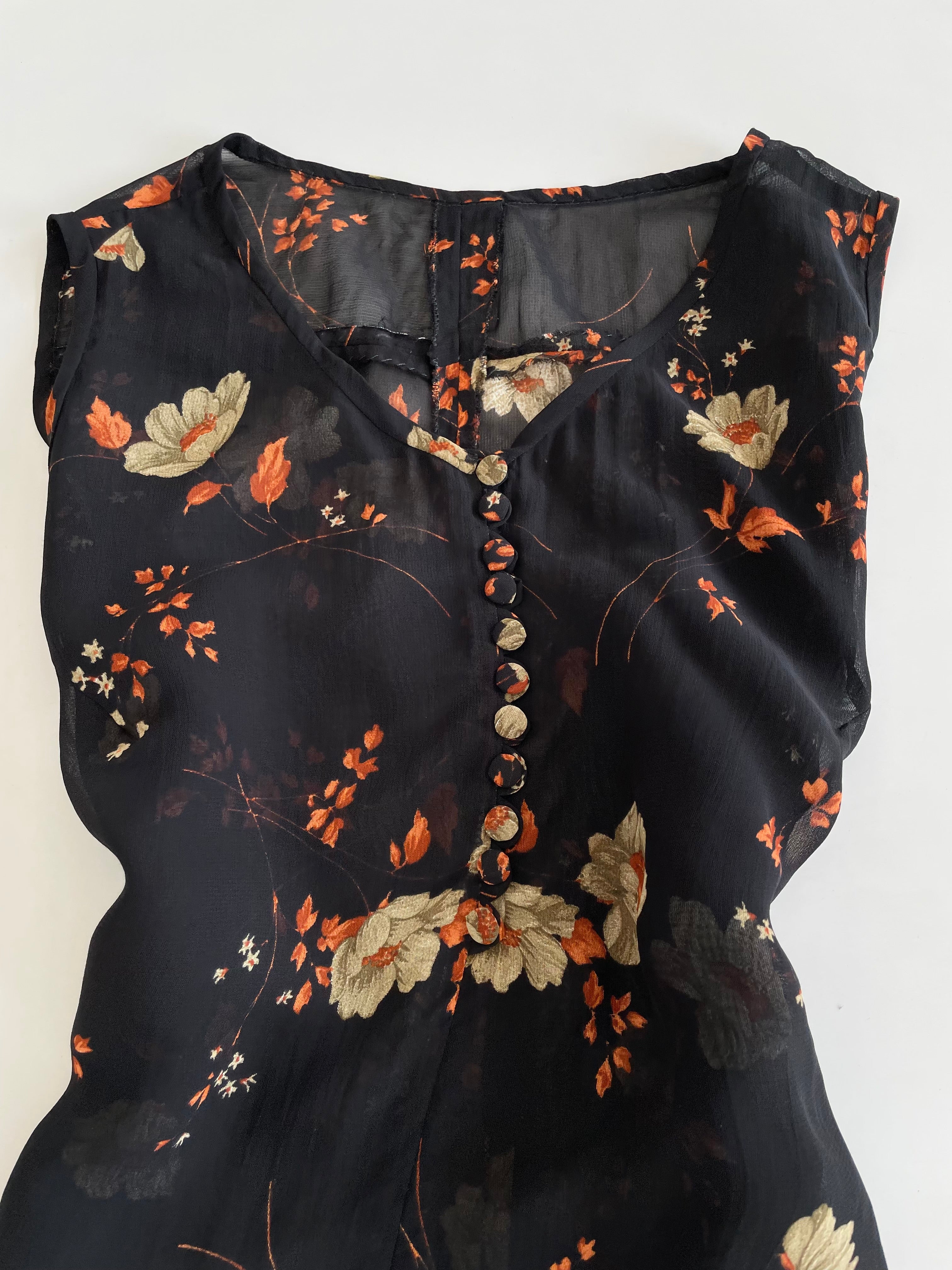 Vintage Sheer Top-Bust 42 - Image 3