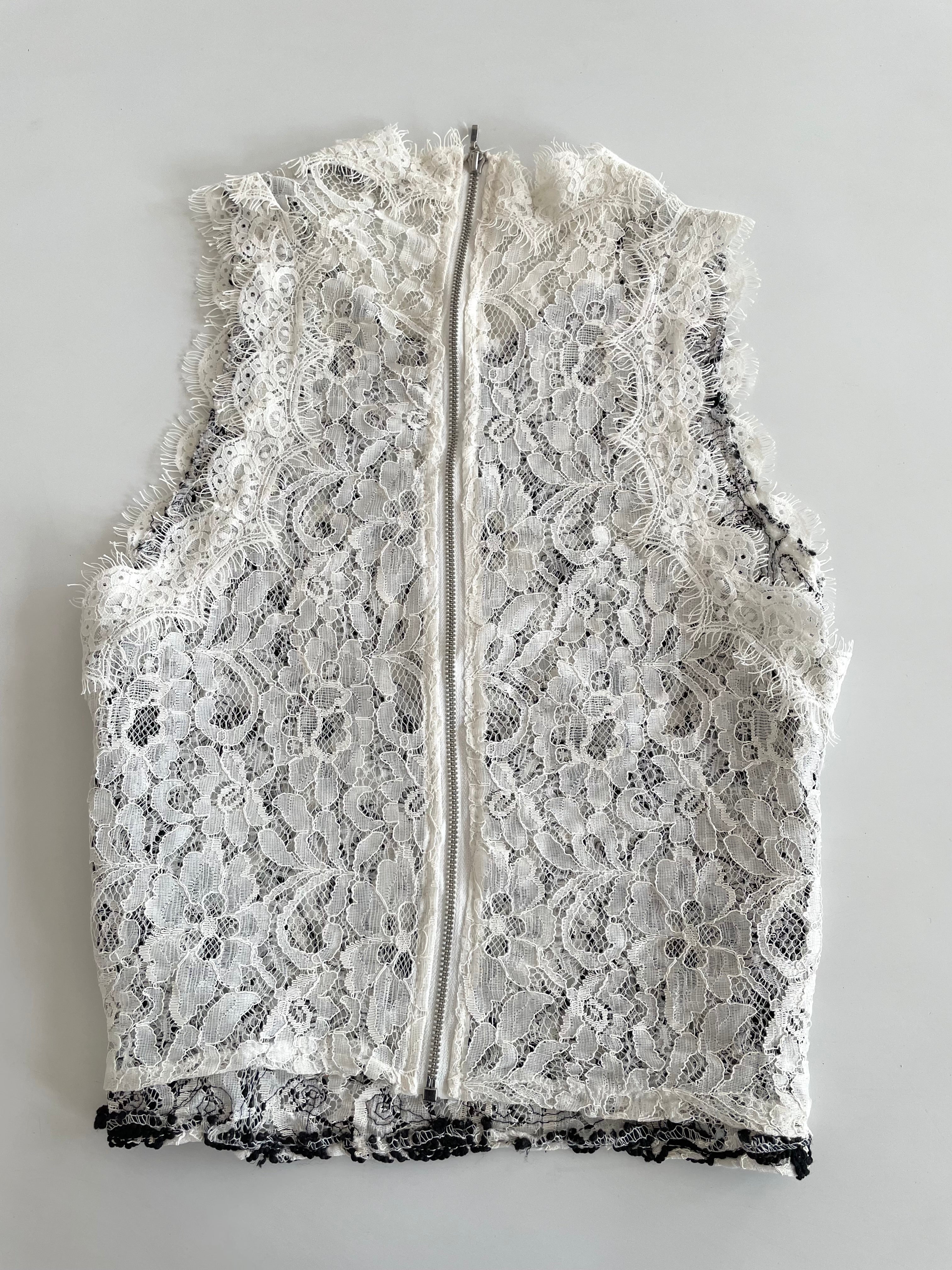Zara Lacy Sheer Embroidered Top-Bust 34 to 36 - Image 3