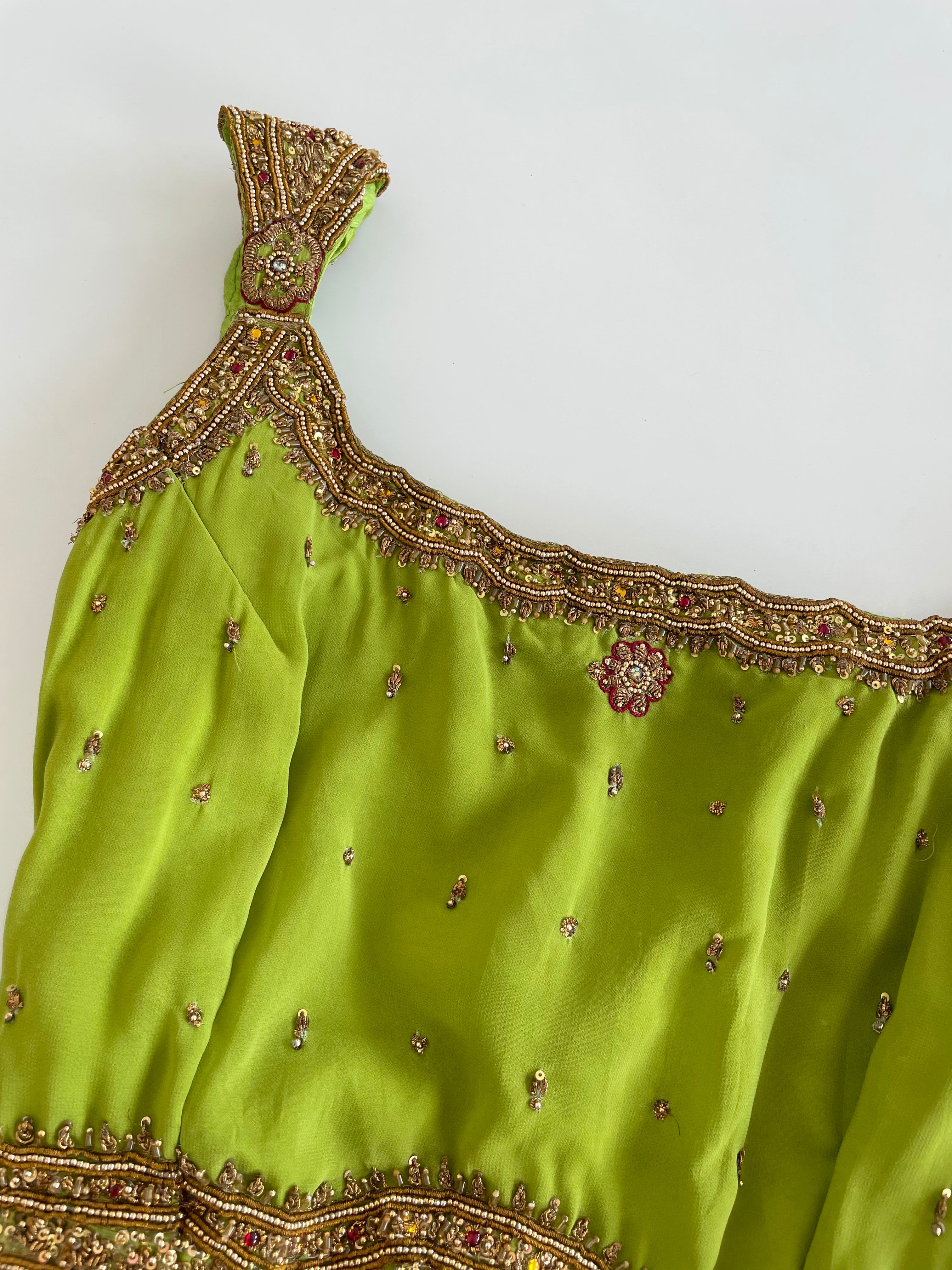 Heavily Hand Embroidered Desi Top-Bust 36 - Image 3