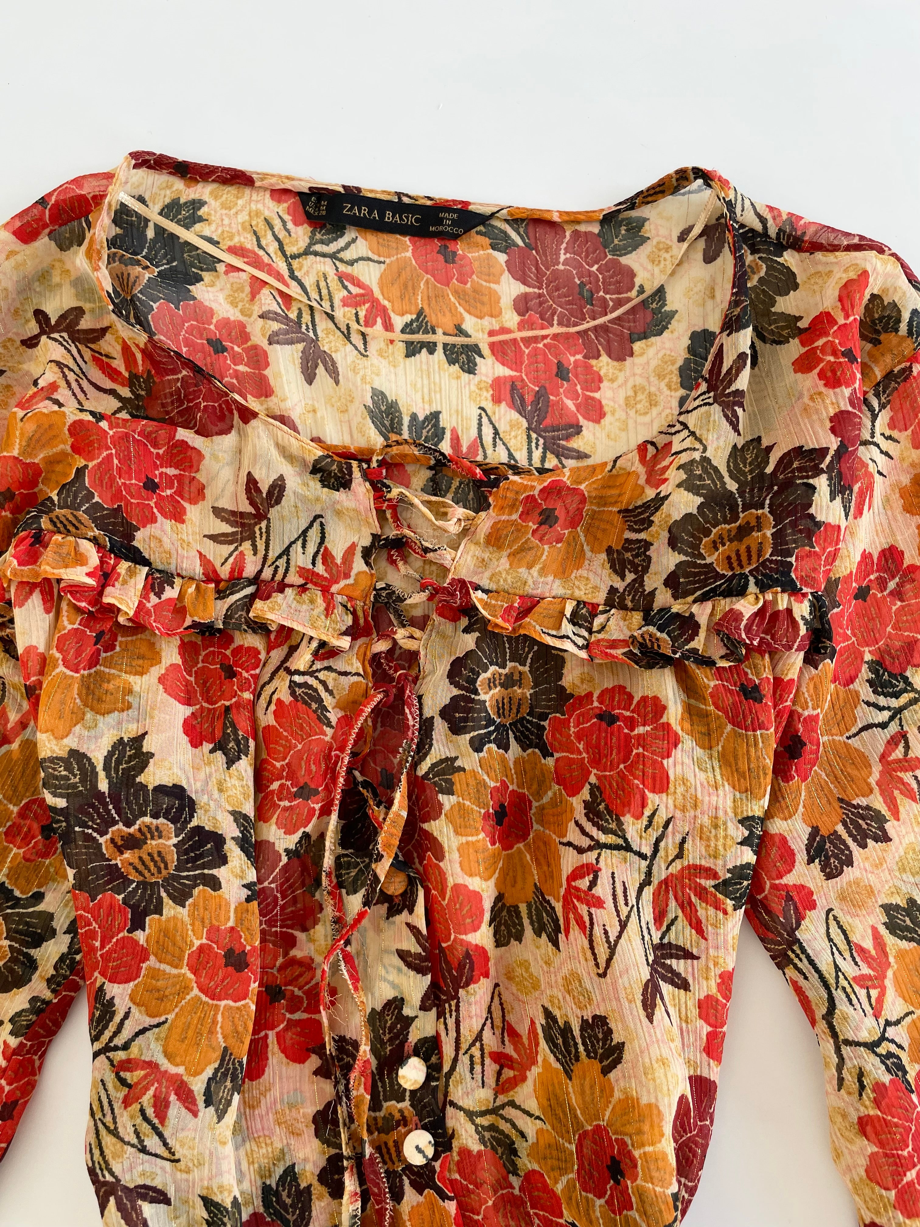 Zara Sheer Top-Bust 44 - Image 2