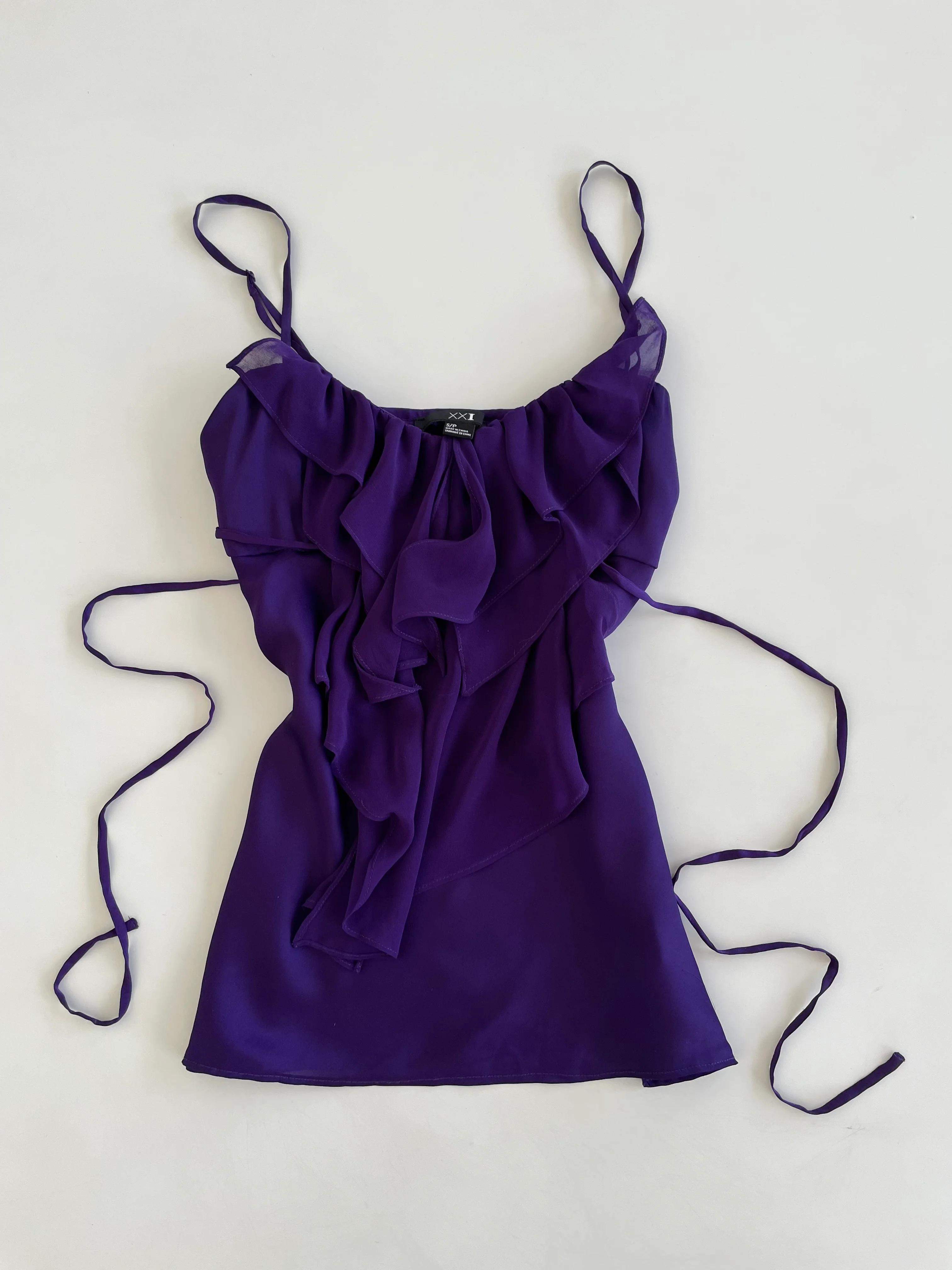 Ruffle Vintage Top-Bust 32 to 34