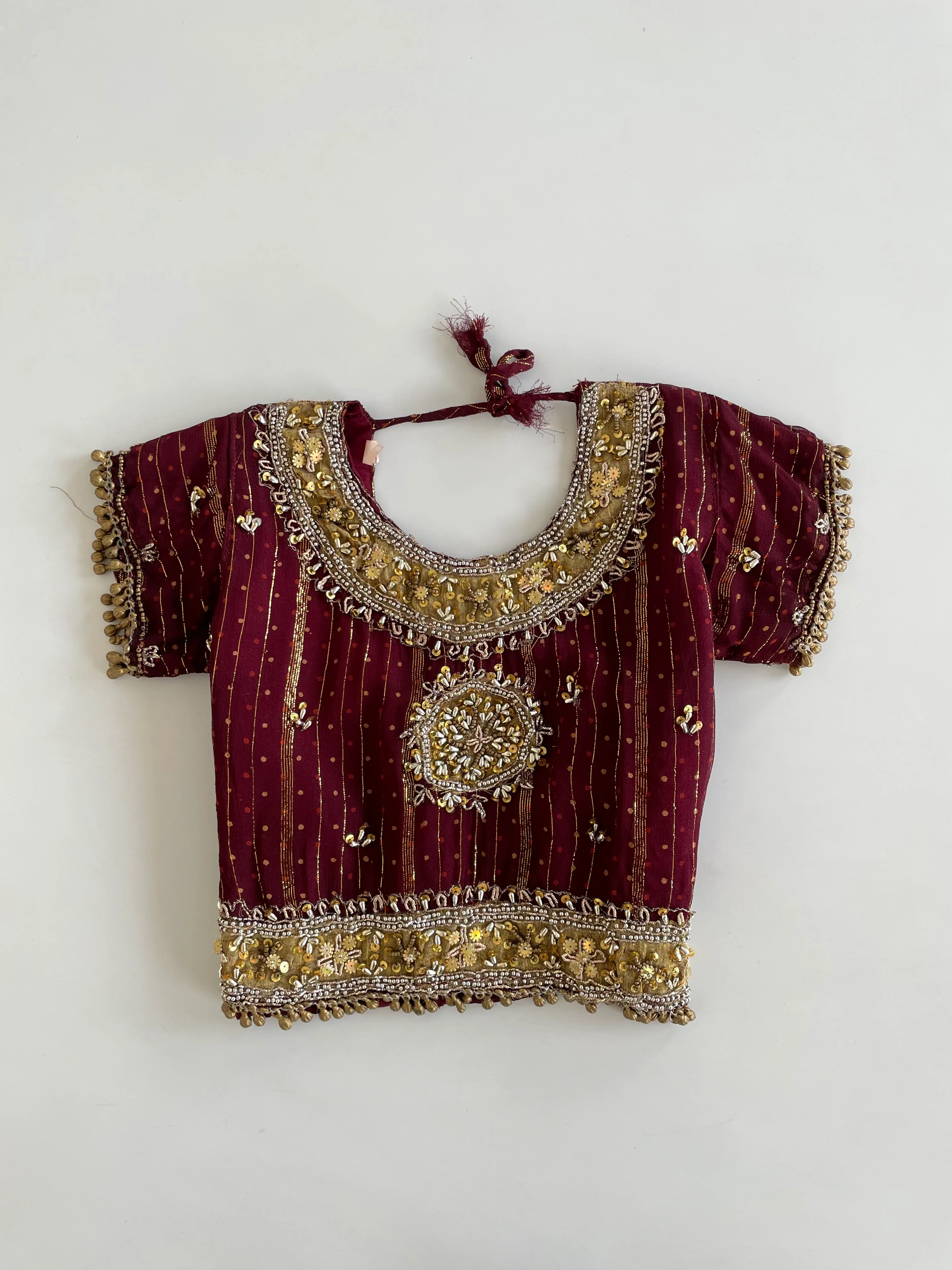 Hand Embroidered Desi Top-Bust 30
