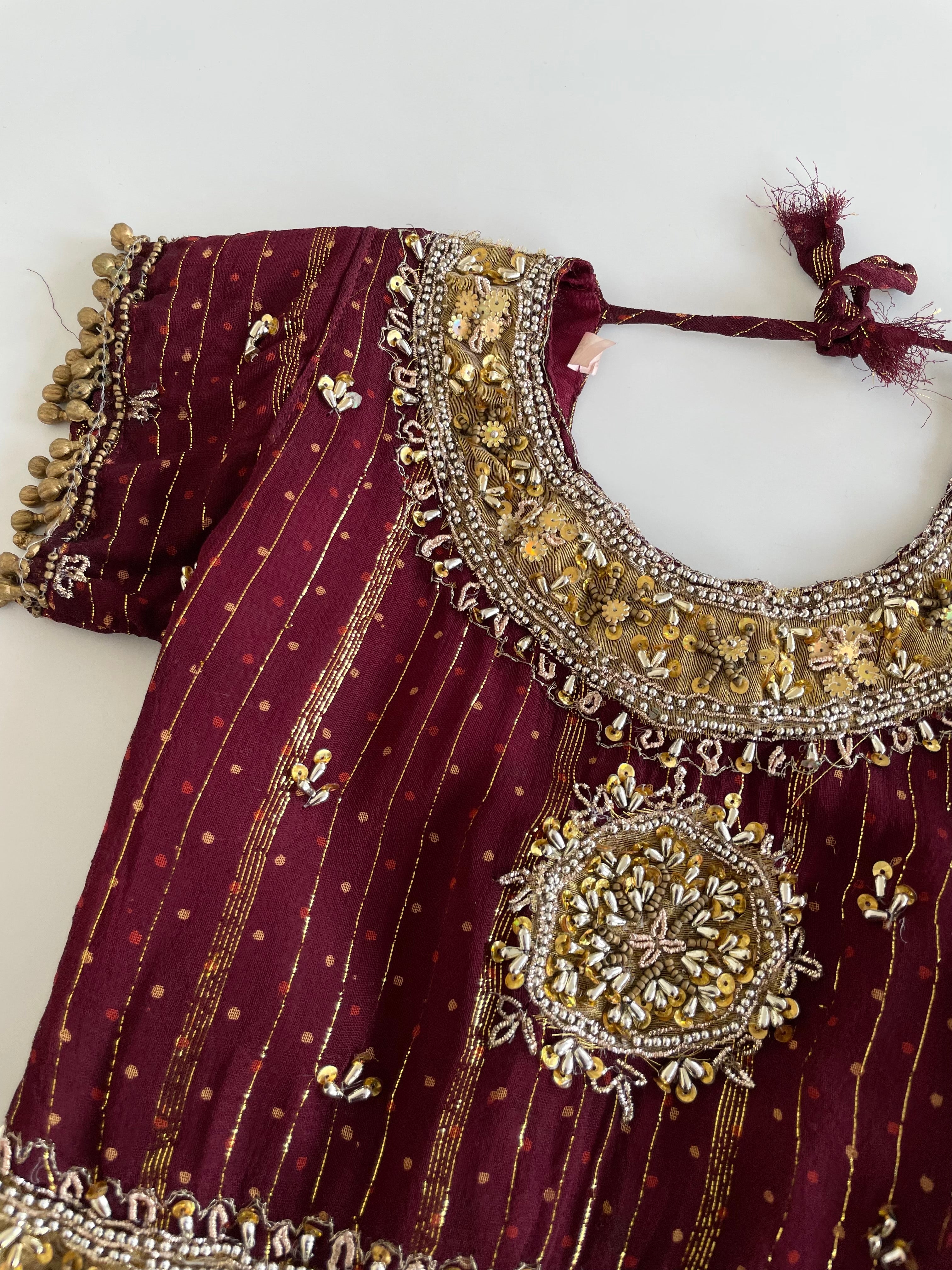 Hand Embroidered Desi Top-Bust 30 - Image 2