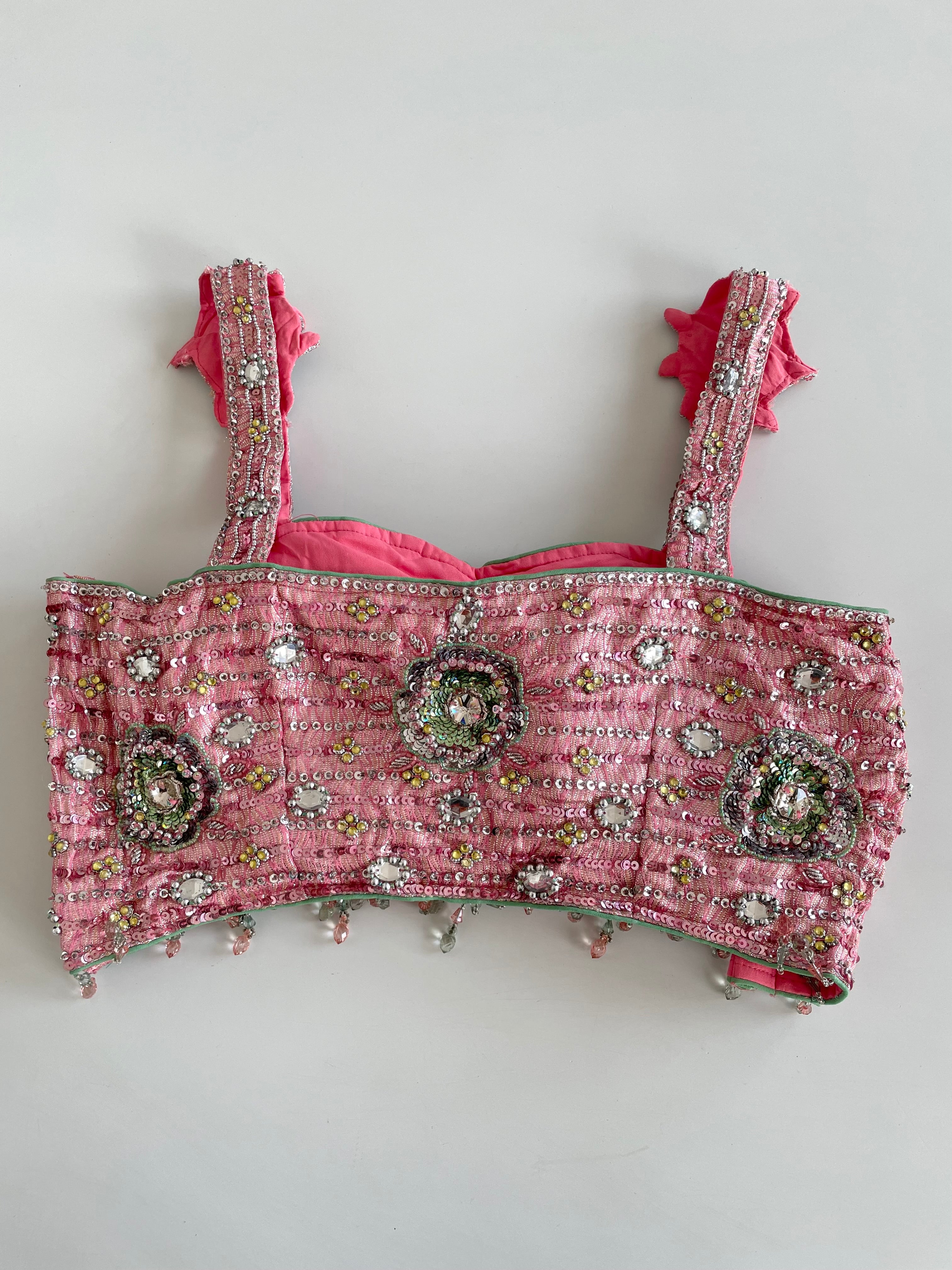 Heavily Hand Embroidered Desi Top-Bust 36 - Image 3