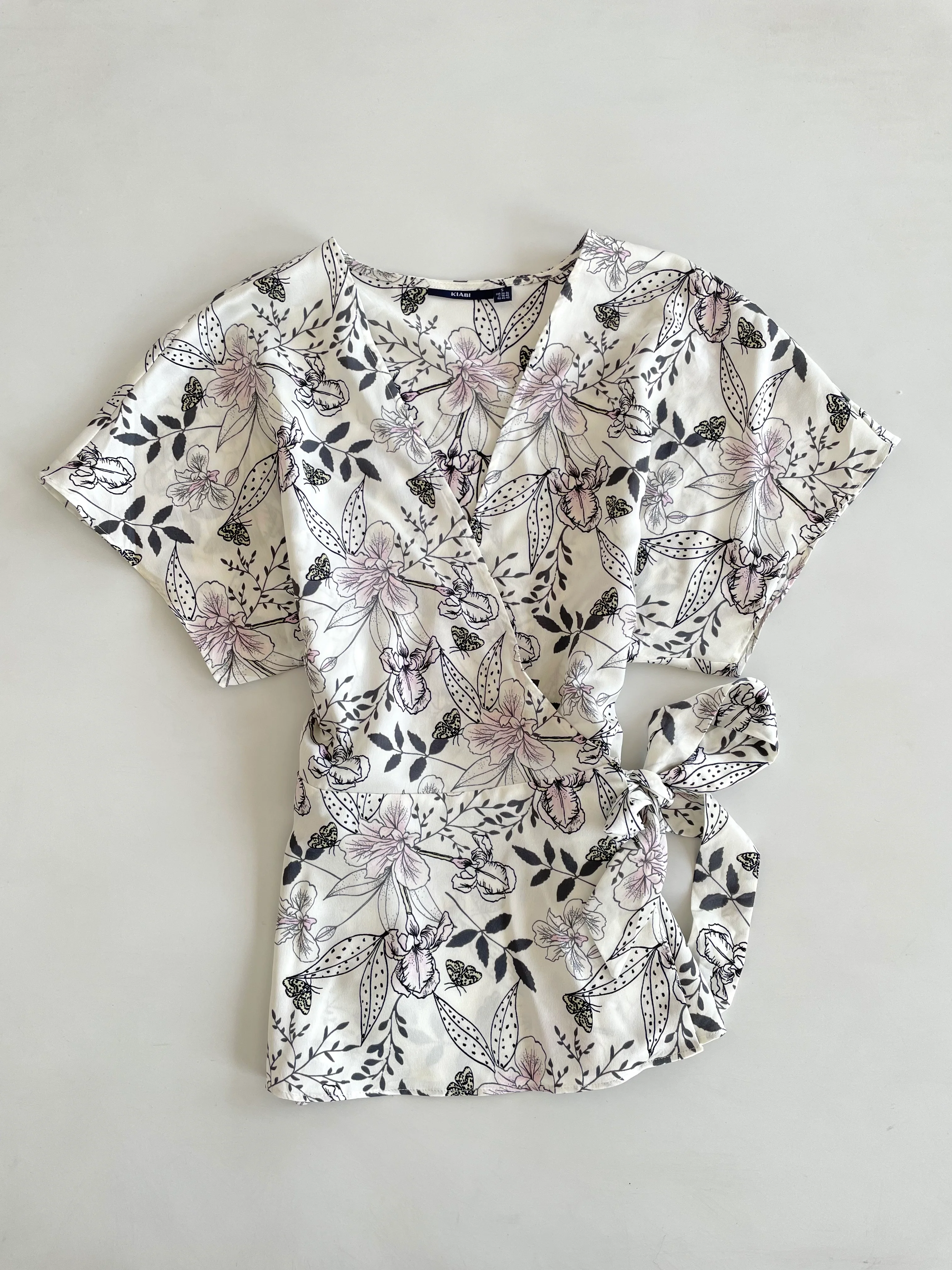 Kiabi New Tagged Wraparound Satin Top-Bust 32 to 34