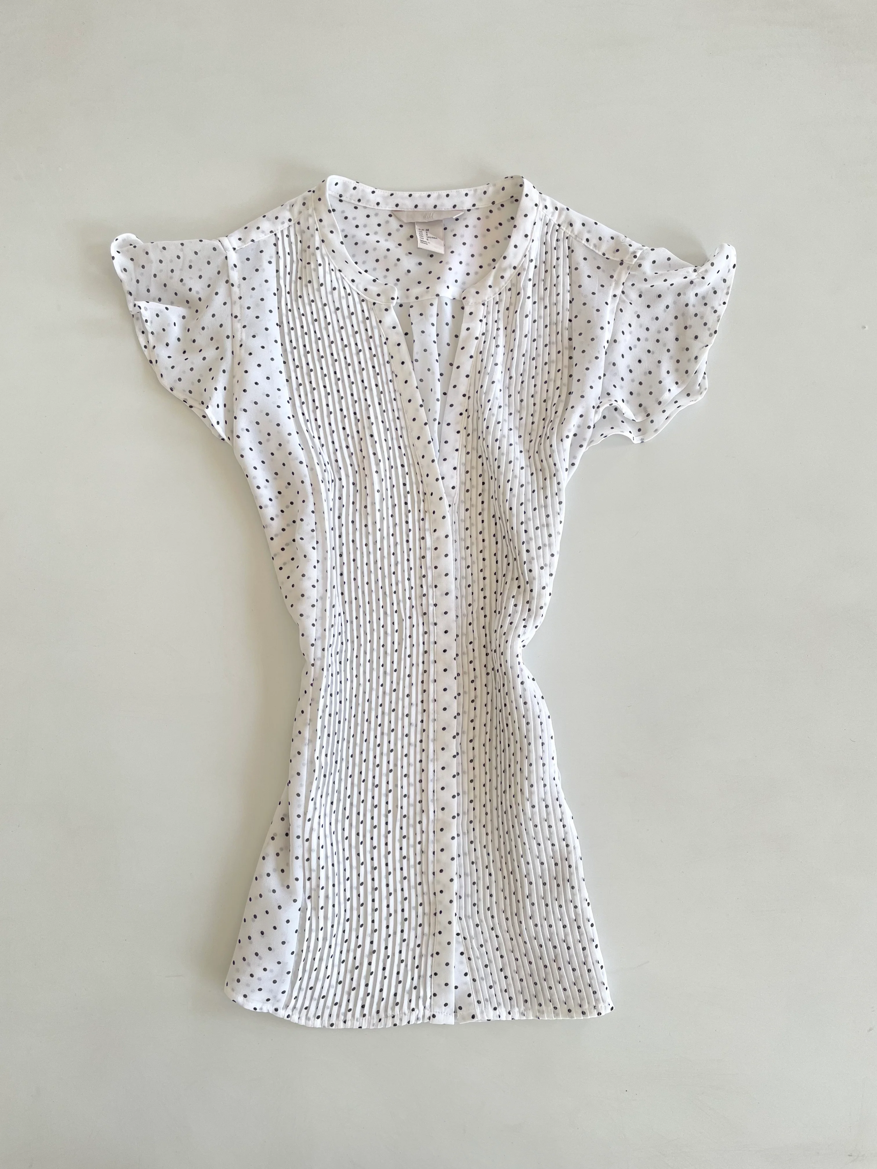 H&M Polka Dot Sheer Top-Bust 38