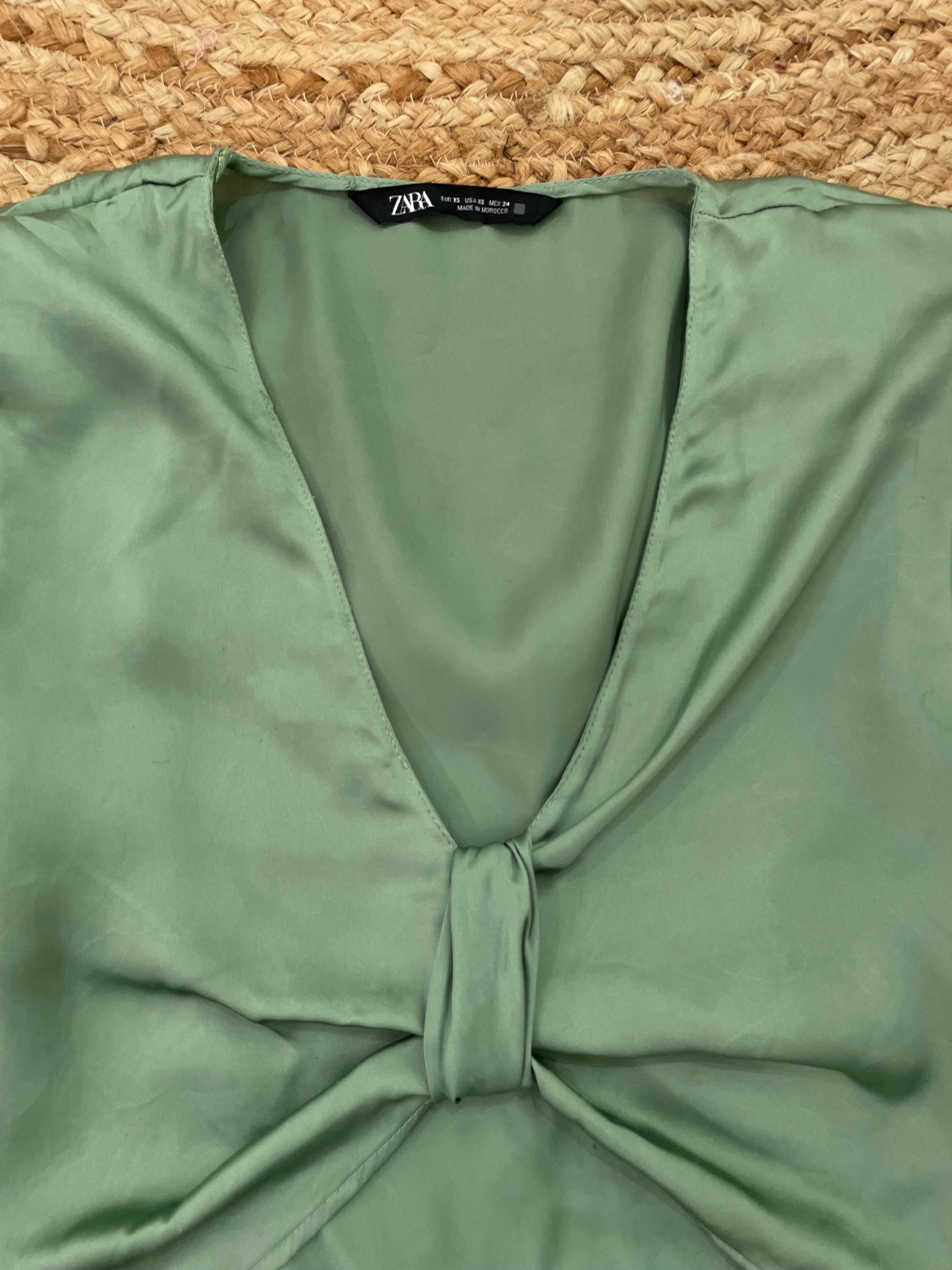 Zara Satin Top-Bust 34 - Image 2