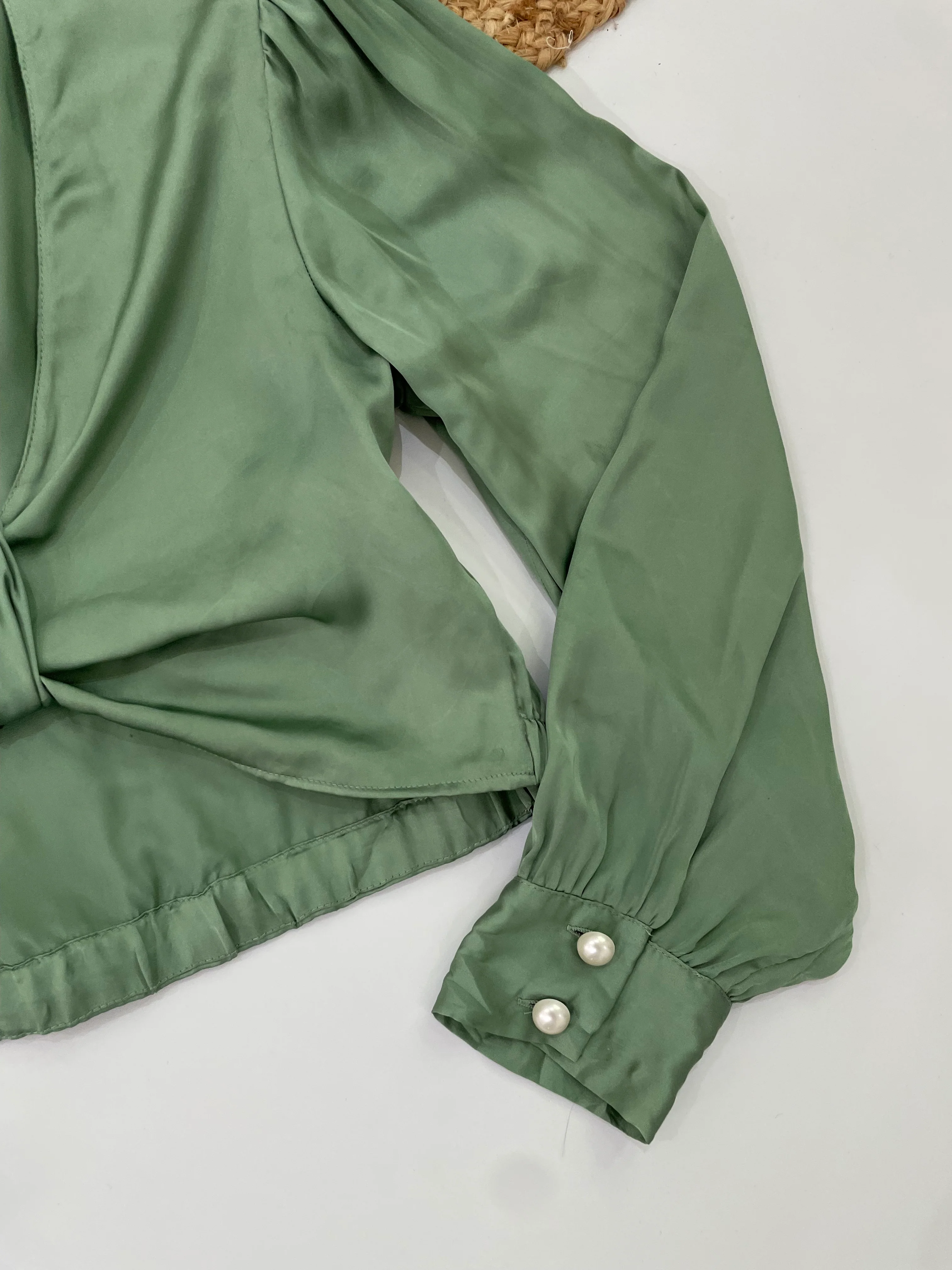 Zara Satin Top-Bust 34 - Image 3