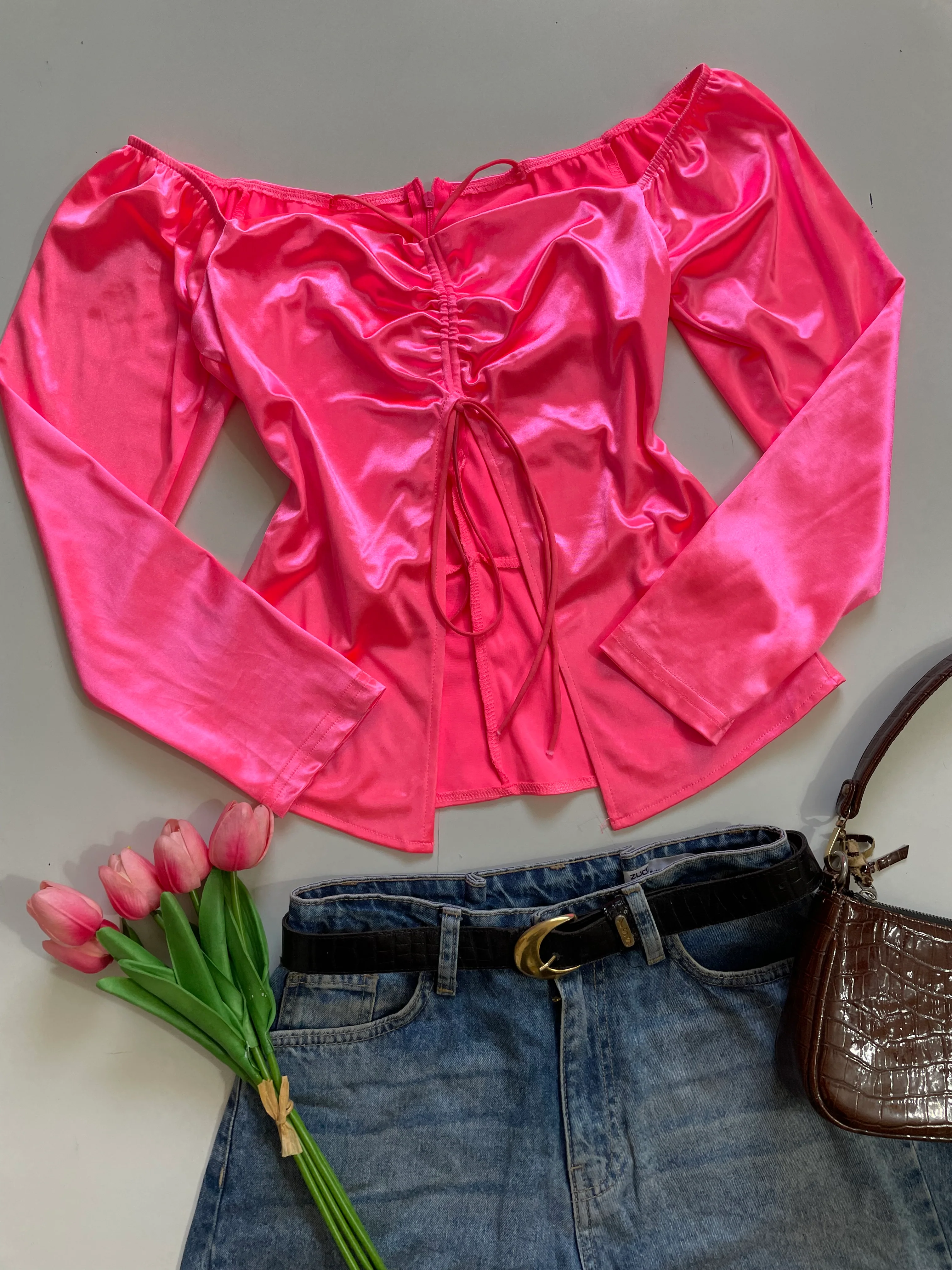 Neon Pink Top-Bust 32 to 34