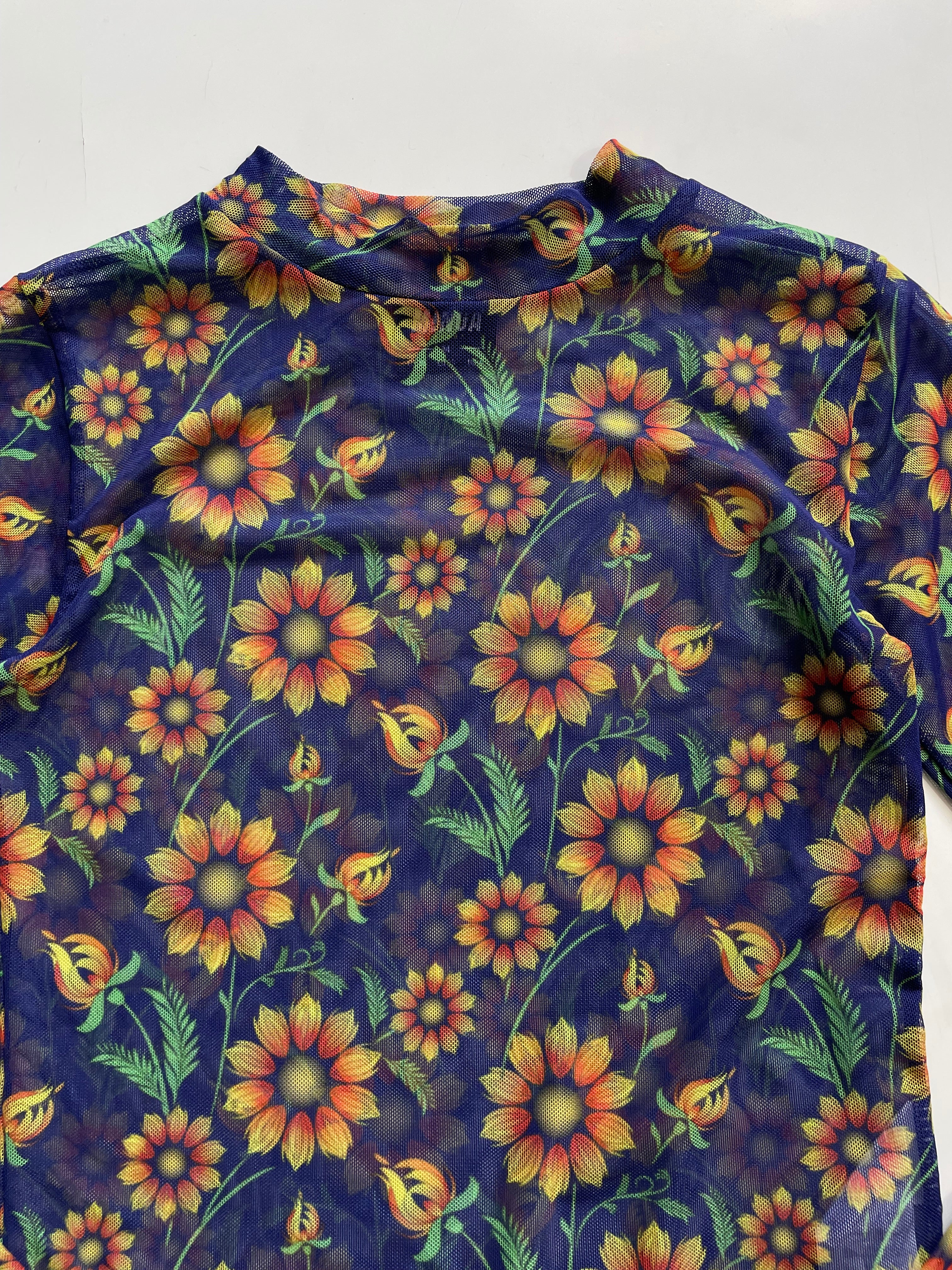 Floral Sheer Top-Bust 30 to 32 - Image 2