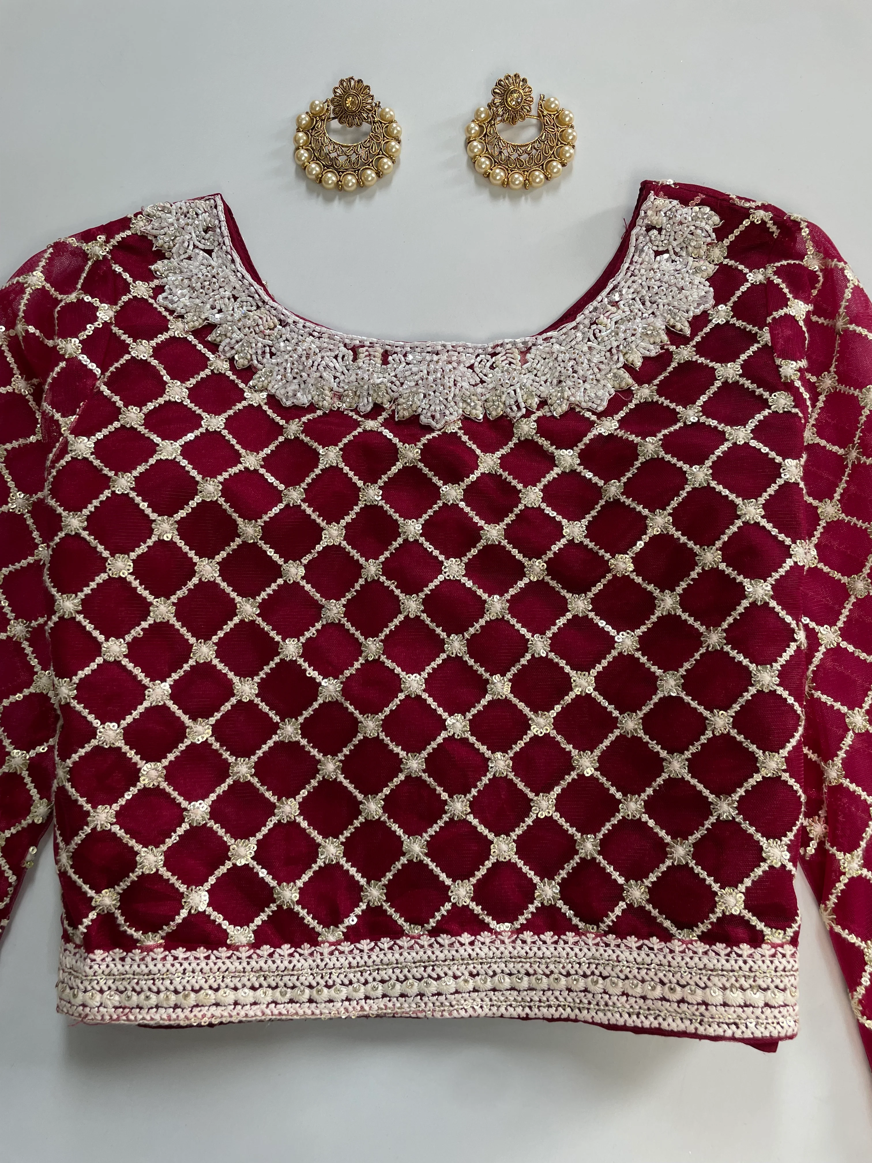 Embroidered Top-Bust 32 - Image 2