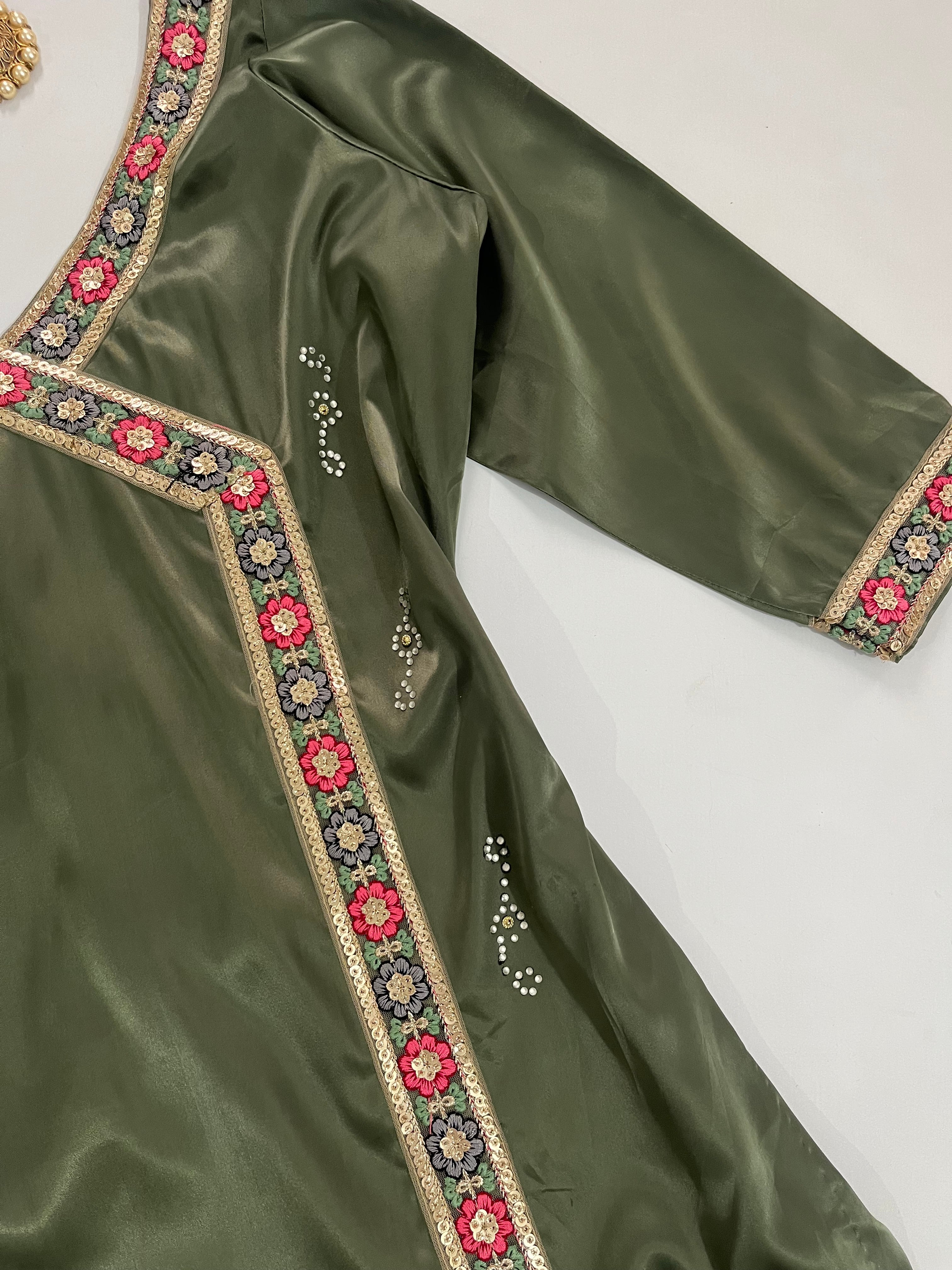 Lacework Satin Kurta-Bust 38 - Image 3