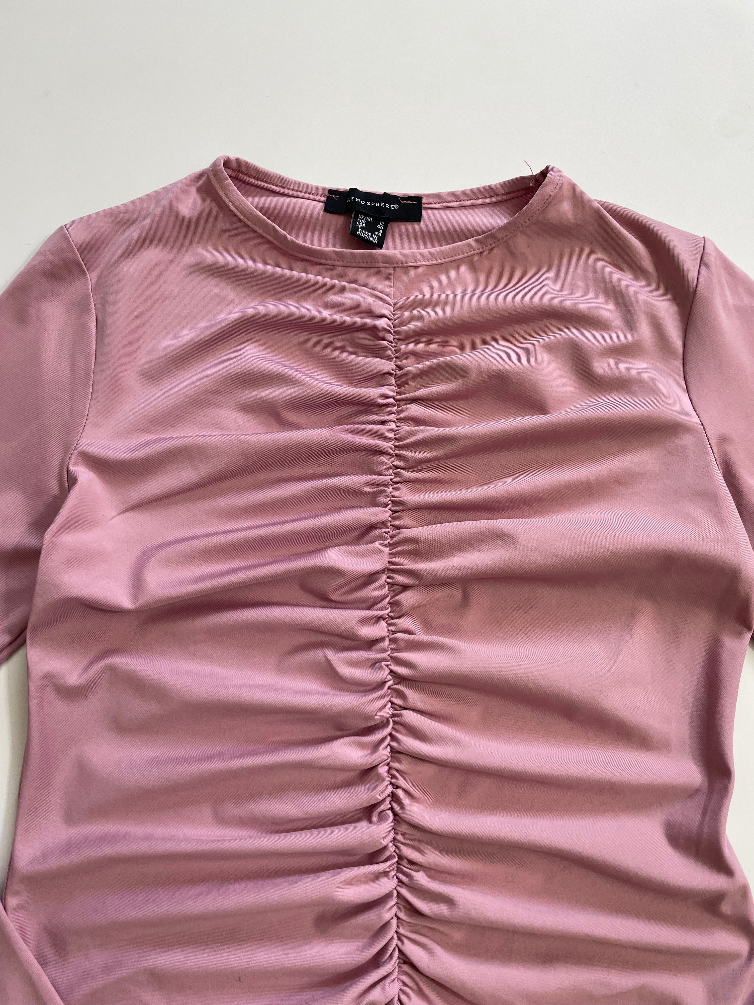 Ruched Pink Top-Bust 30 to 32 - Image 2