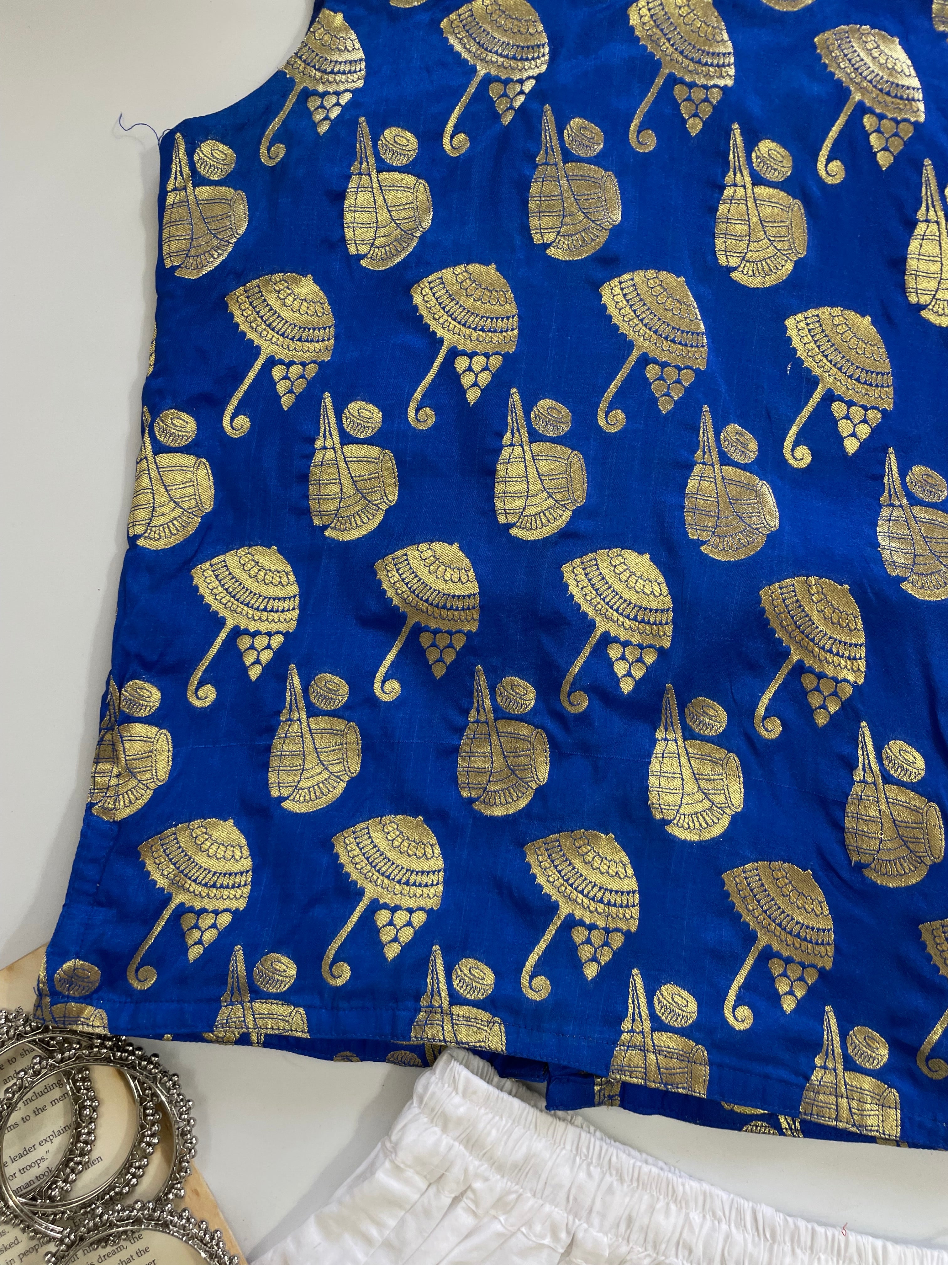 Desi Jacquard Top-Bust 30 - Image 3