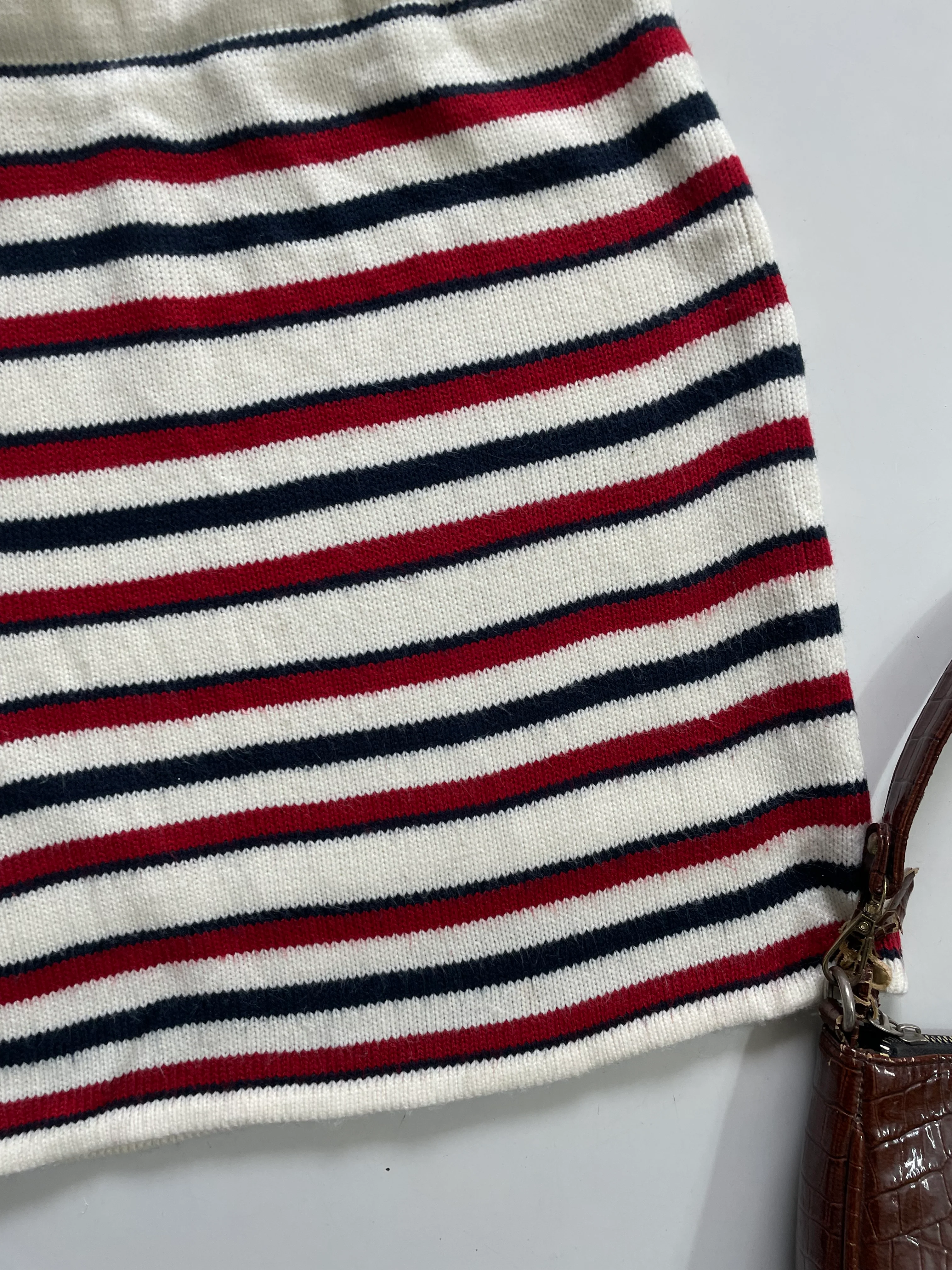 Striped Tweed Skirt - Waist 26 to 28 - Image 3