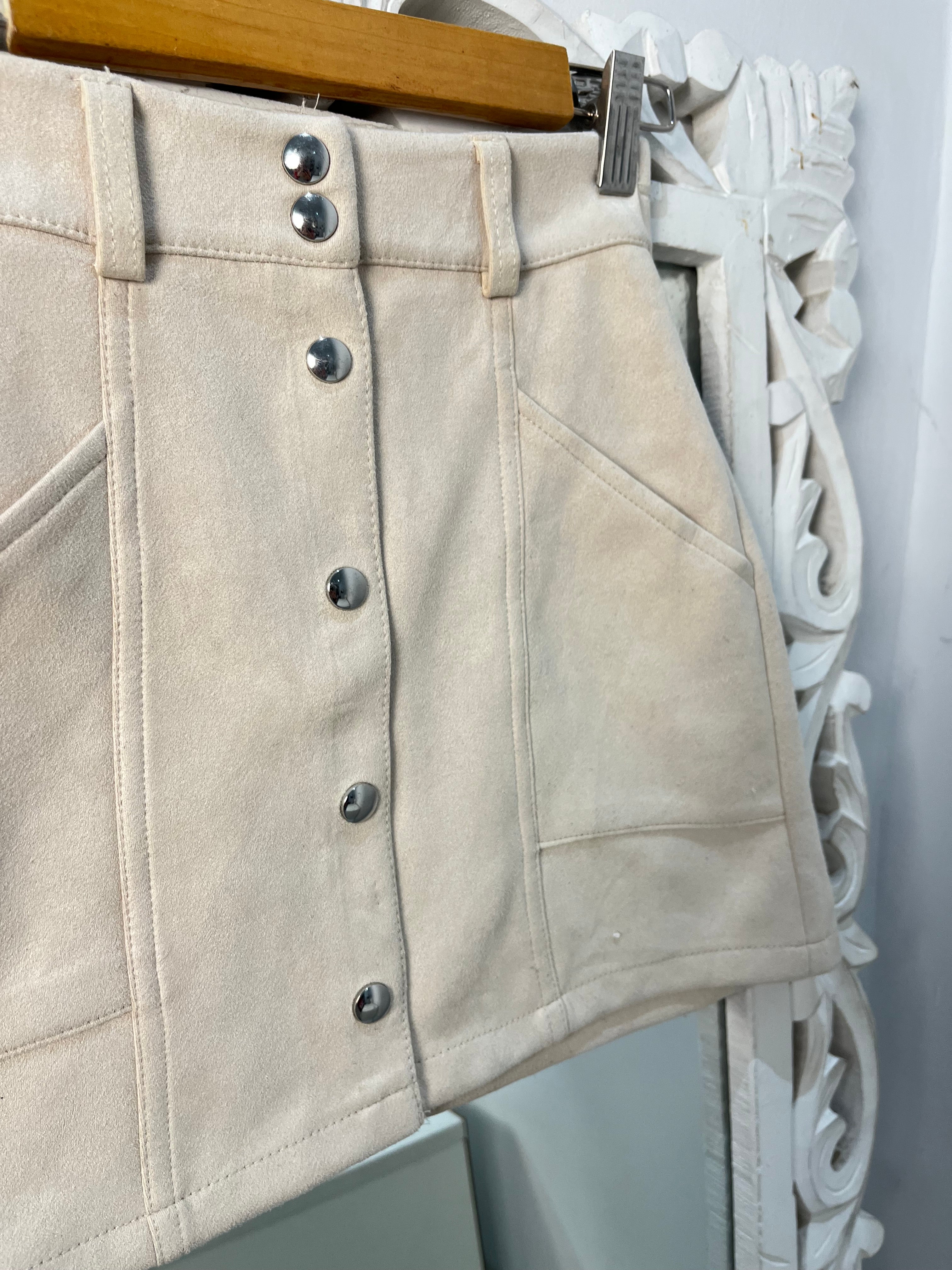 Bershka Suede Skirt-Waist 22 - Image 2