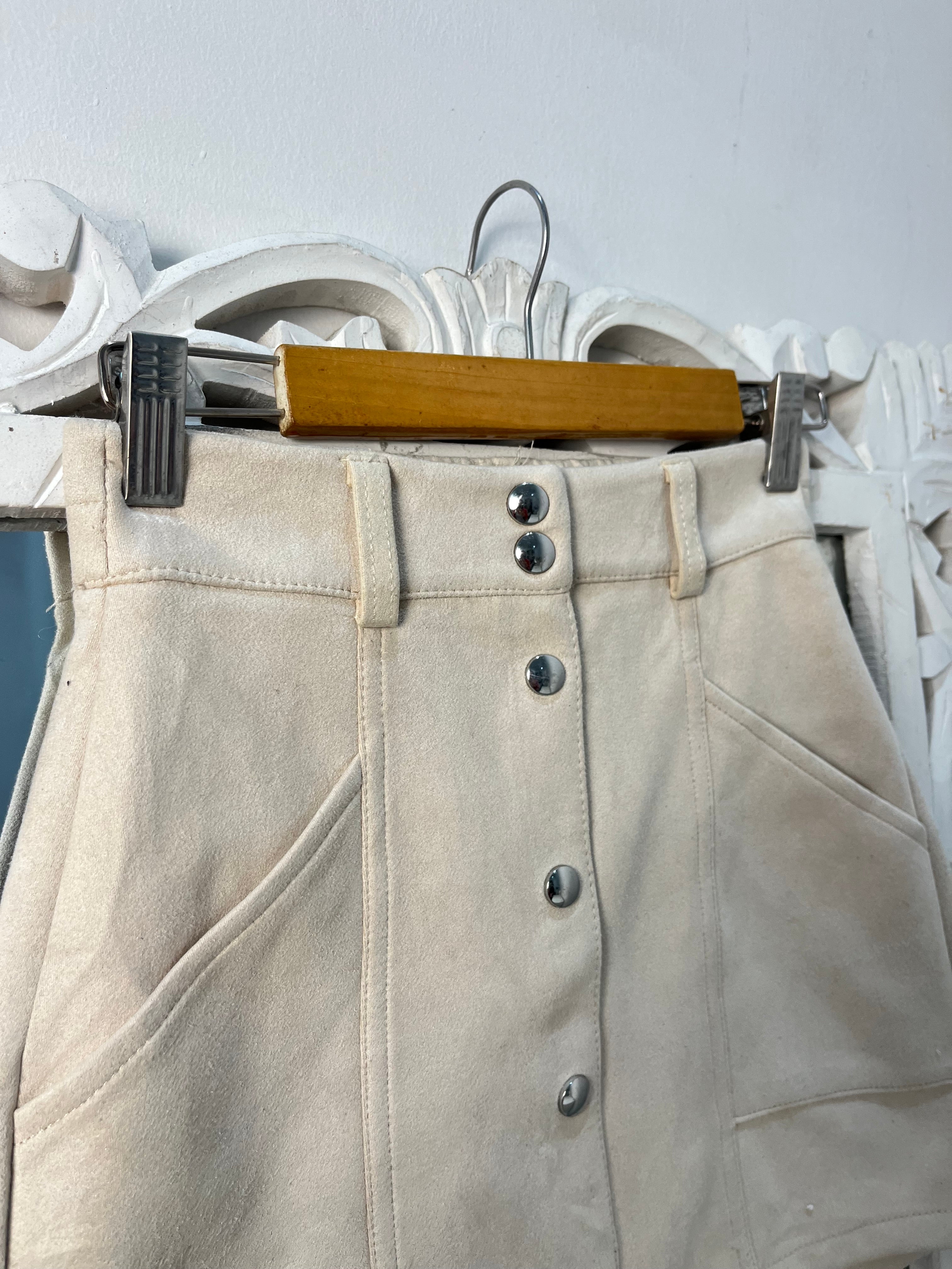 Bershka Suede Skirt-Waist 22 - Image 3