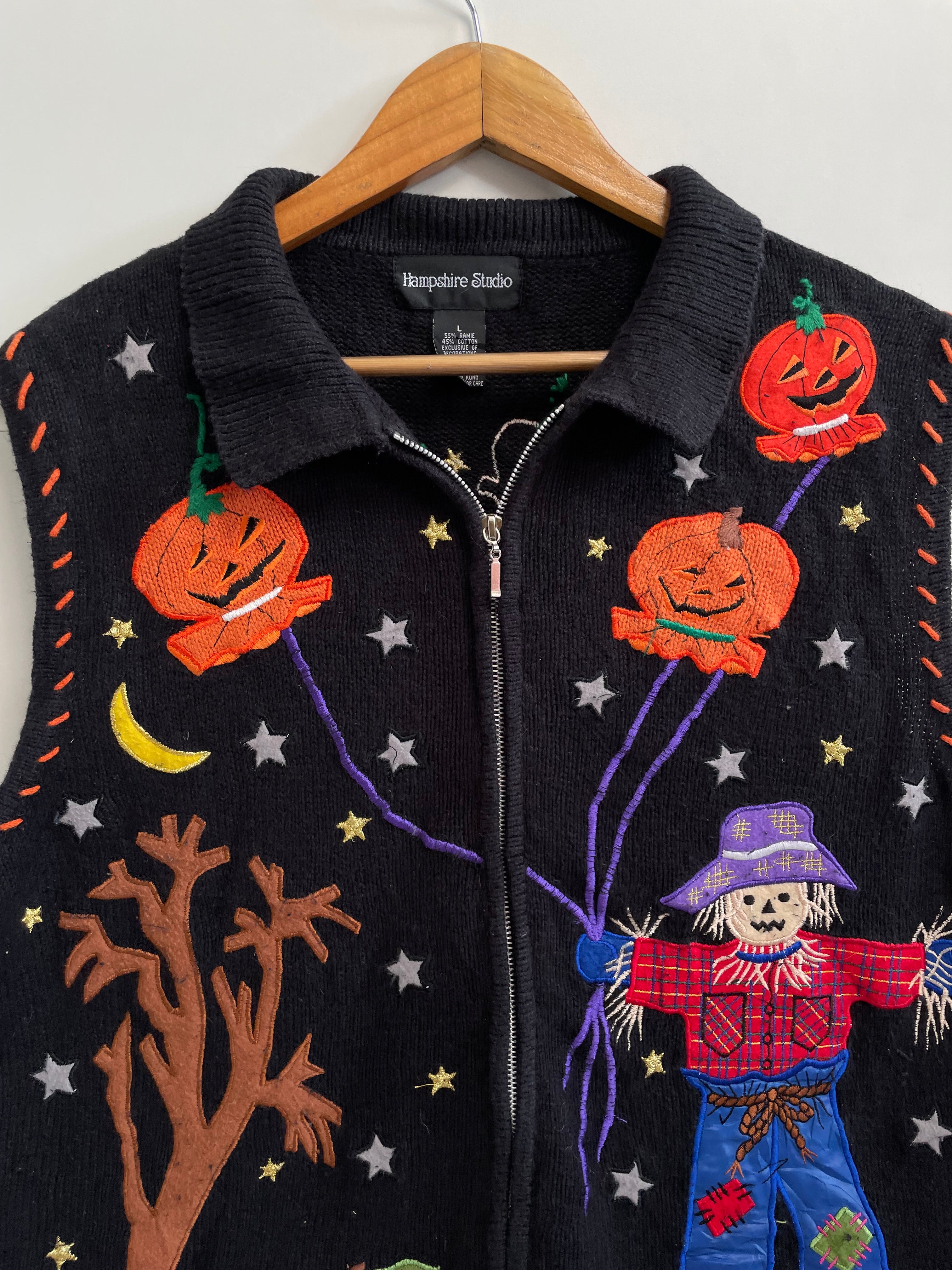 Vintage Christmas Sweater Vest-Bust 44 - Image 2