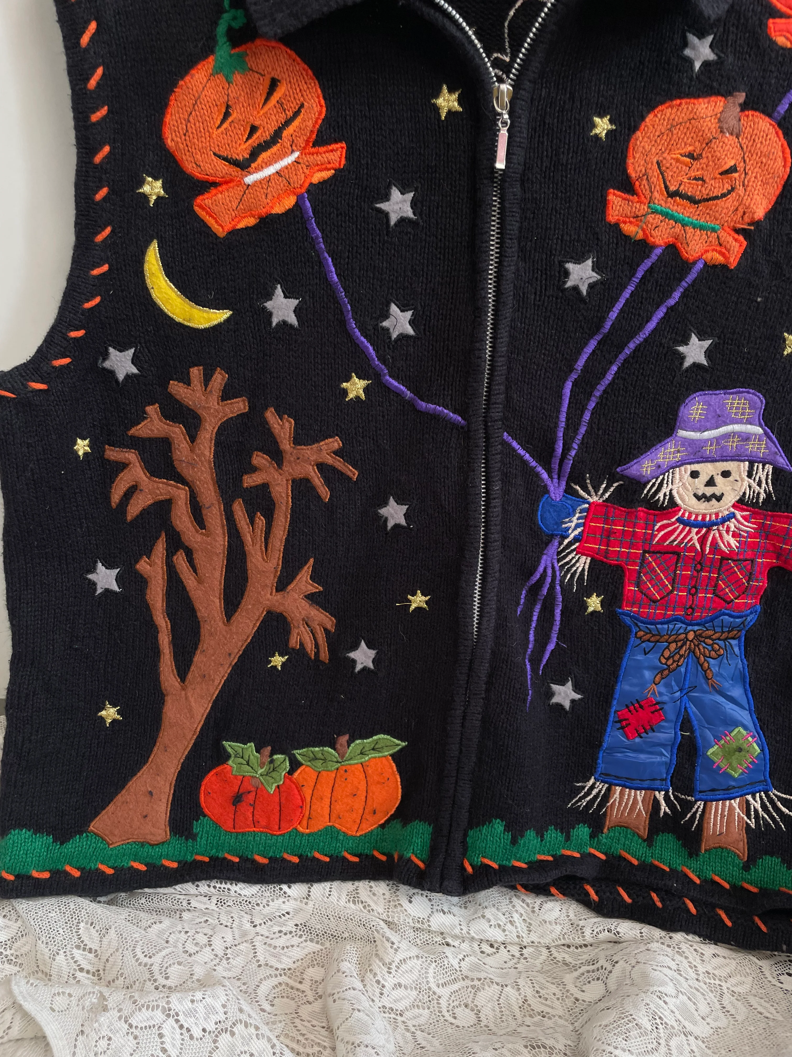 Vintage Christmas Sweater Vest-Bust 44 - Image 3