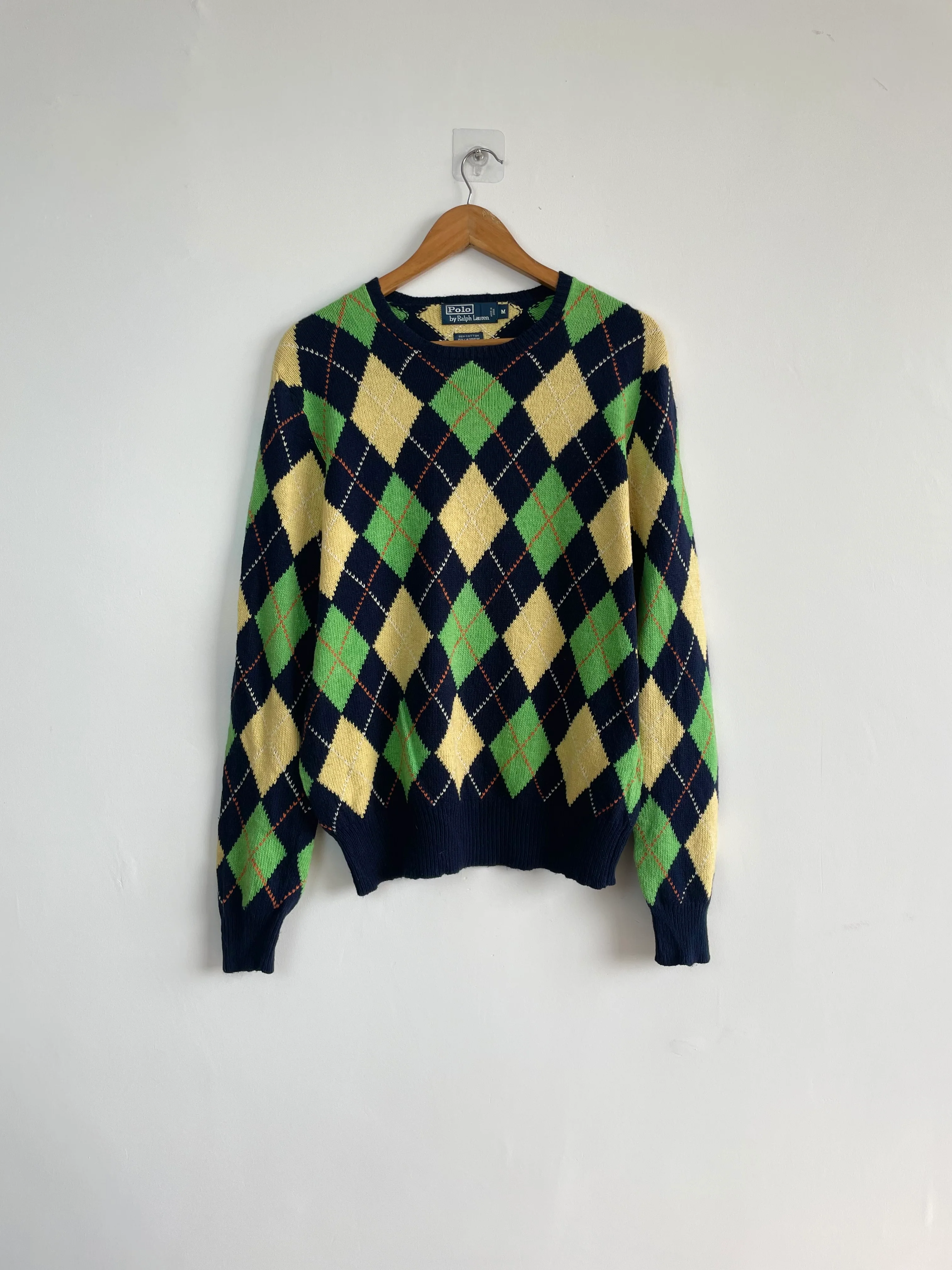 Vintage Ralph Lauren 85% Cotton 15% Cashmere Cotton Pullover-Chest 46