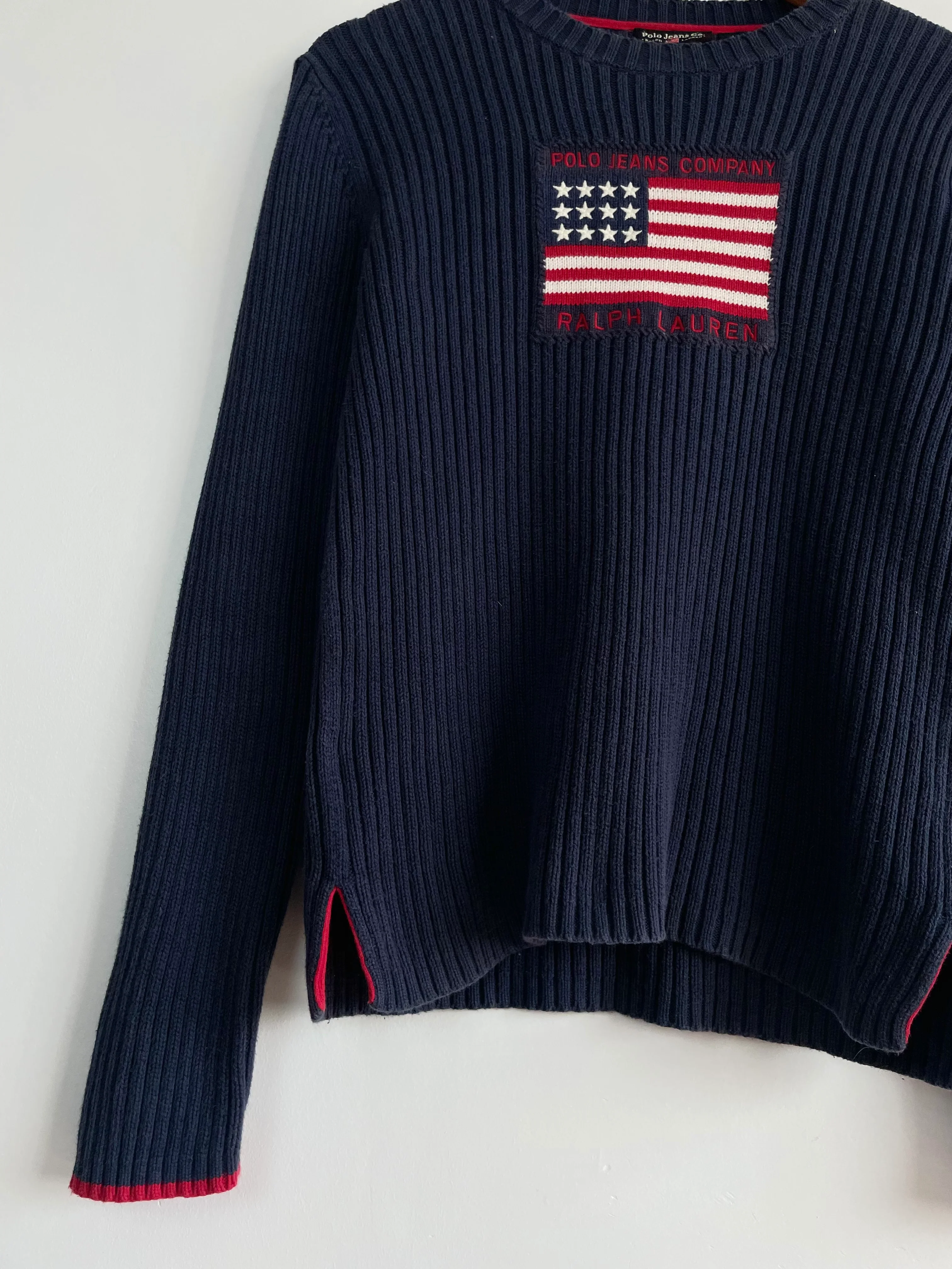 Vintage Ralph Lauren Cotton Pullover-Chest 40 - Image 3