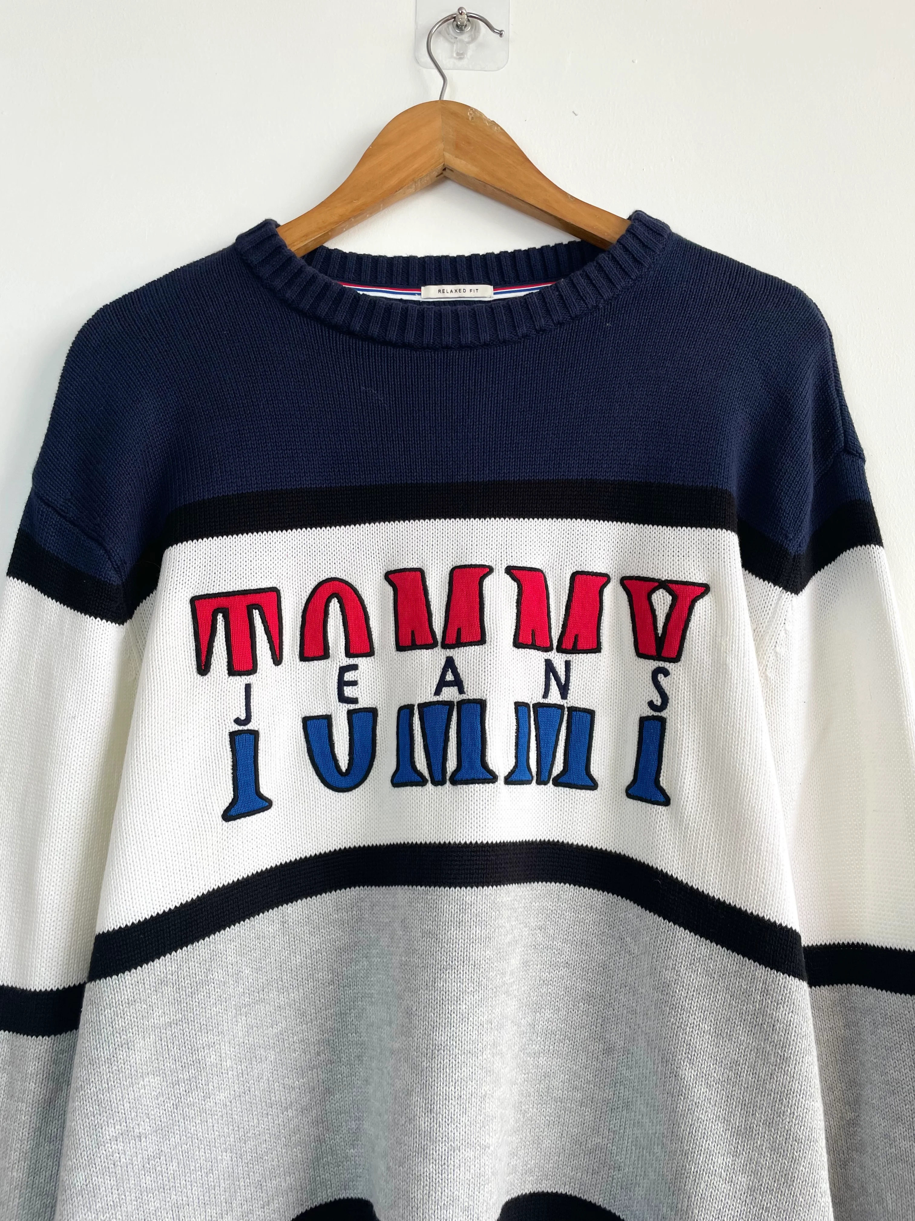 Vintage Tommy Hilfiger Cotton Pullover-Chest 48 - Image 2