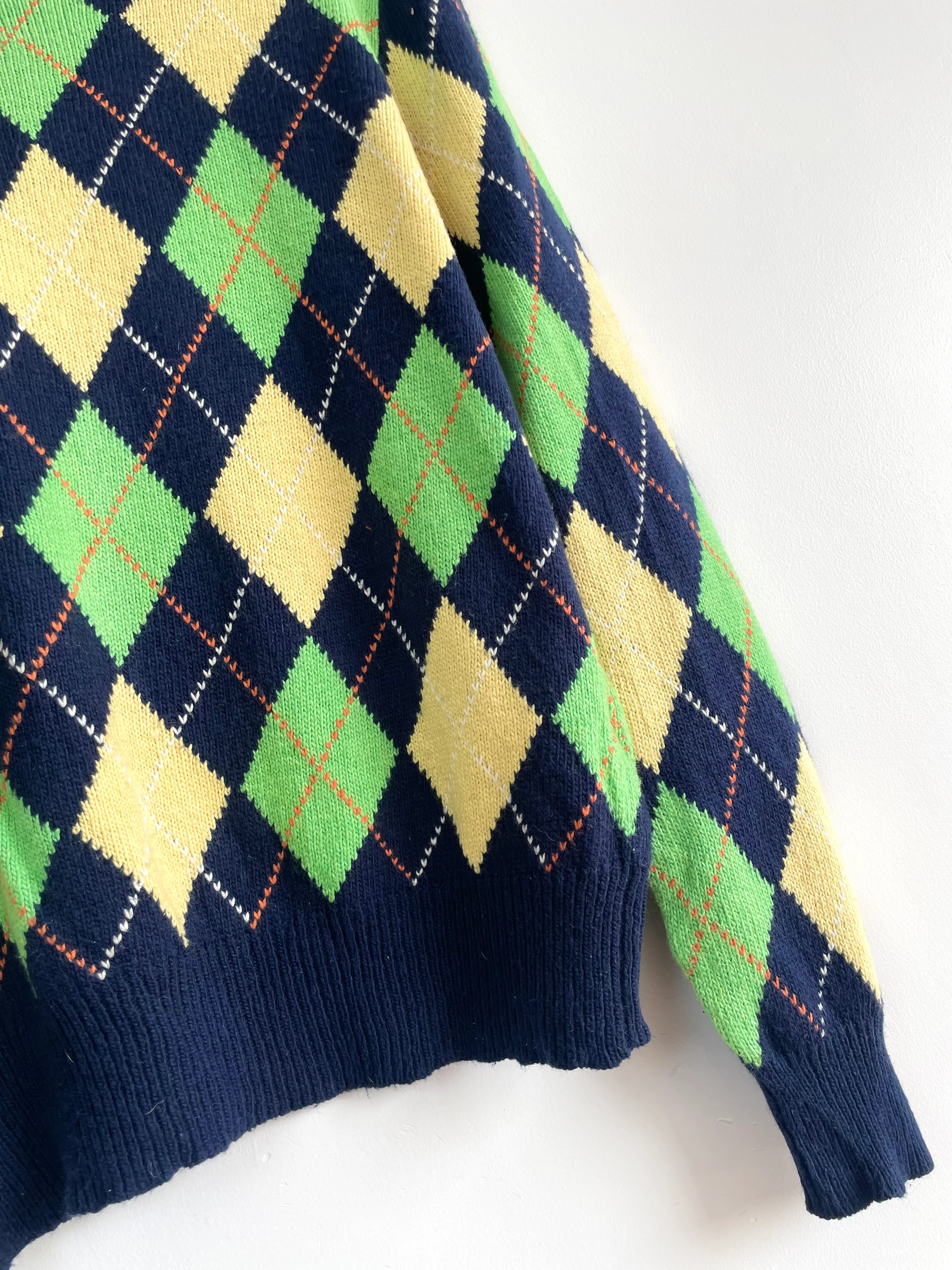 Vintage Ralph Lauren 85% Cotton 15% Cashmere Cotton Pullover-Chest 46 - Image 3