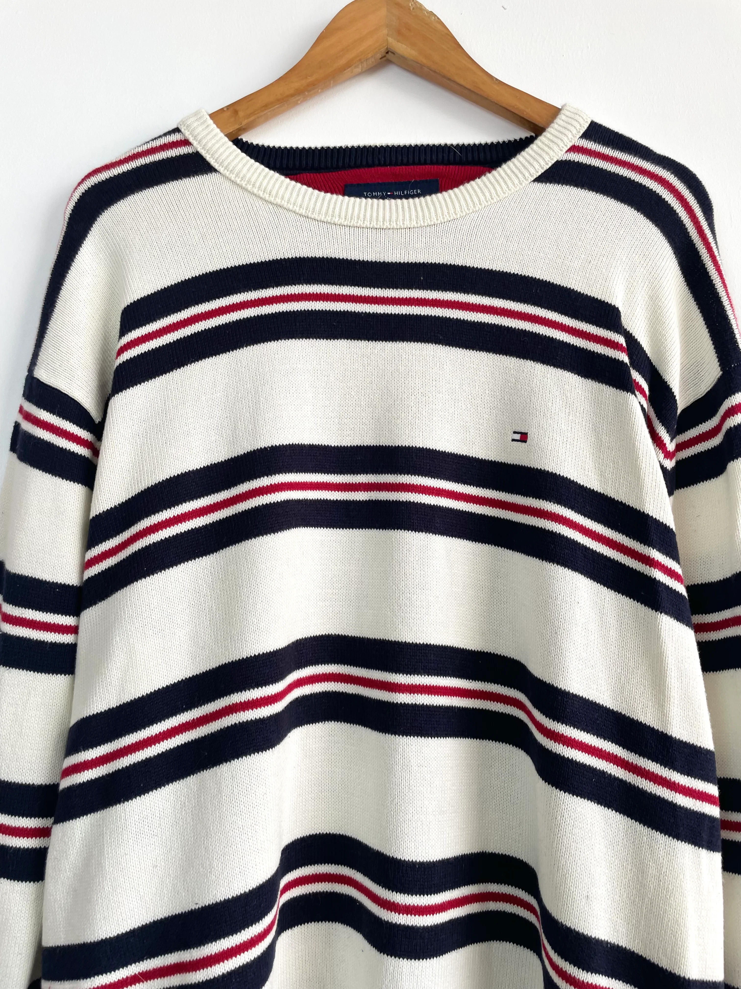 Vintage Tommy Hilfiger Cotton Pullover-Chest 52 - Image 2