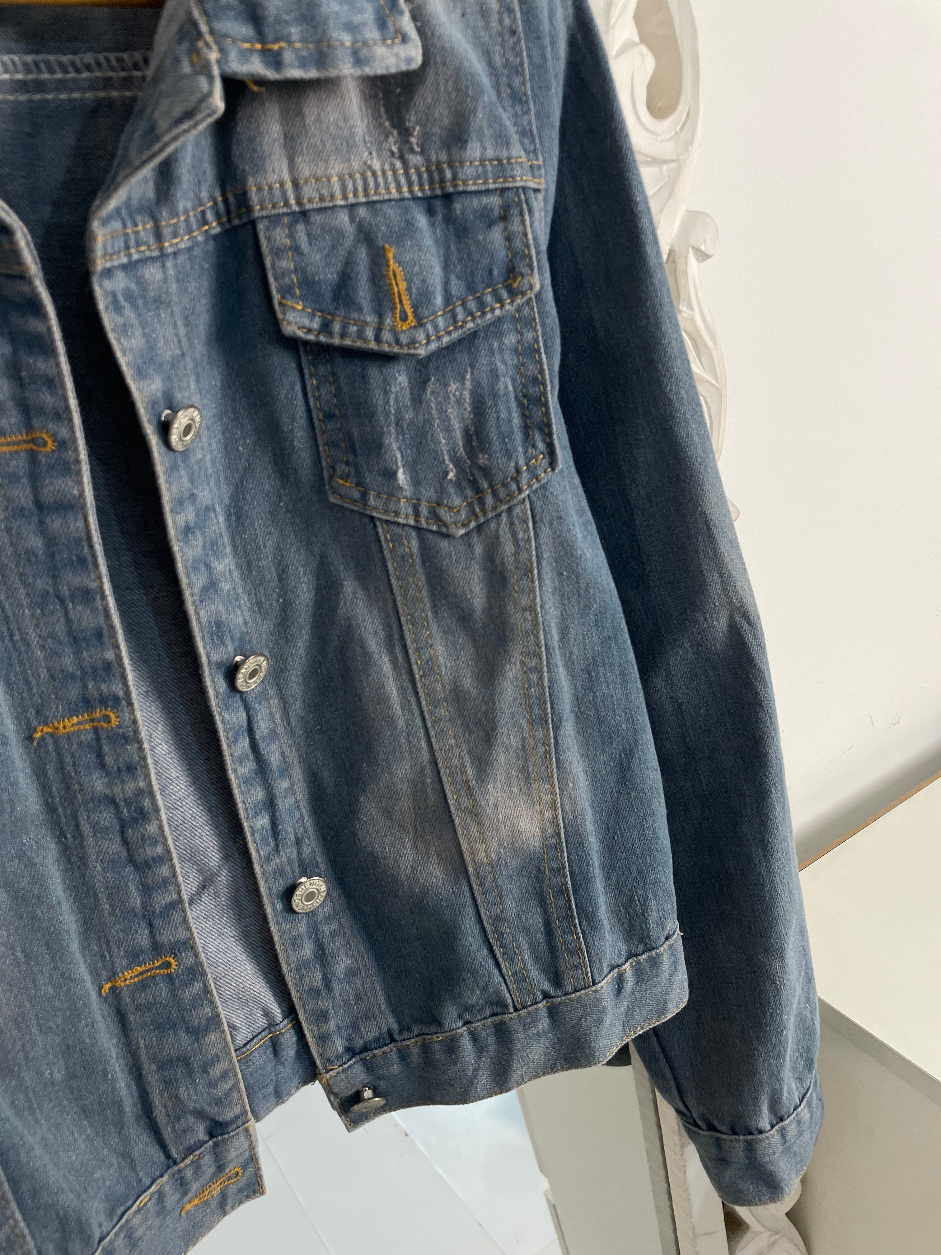 Vintage Denim Jacket-Chest 34 - Image 3