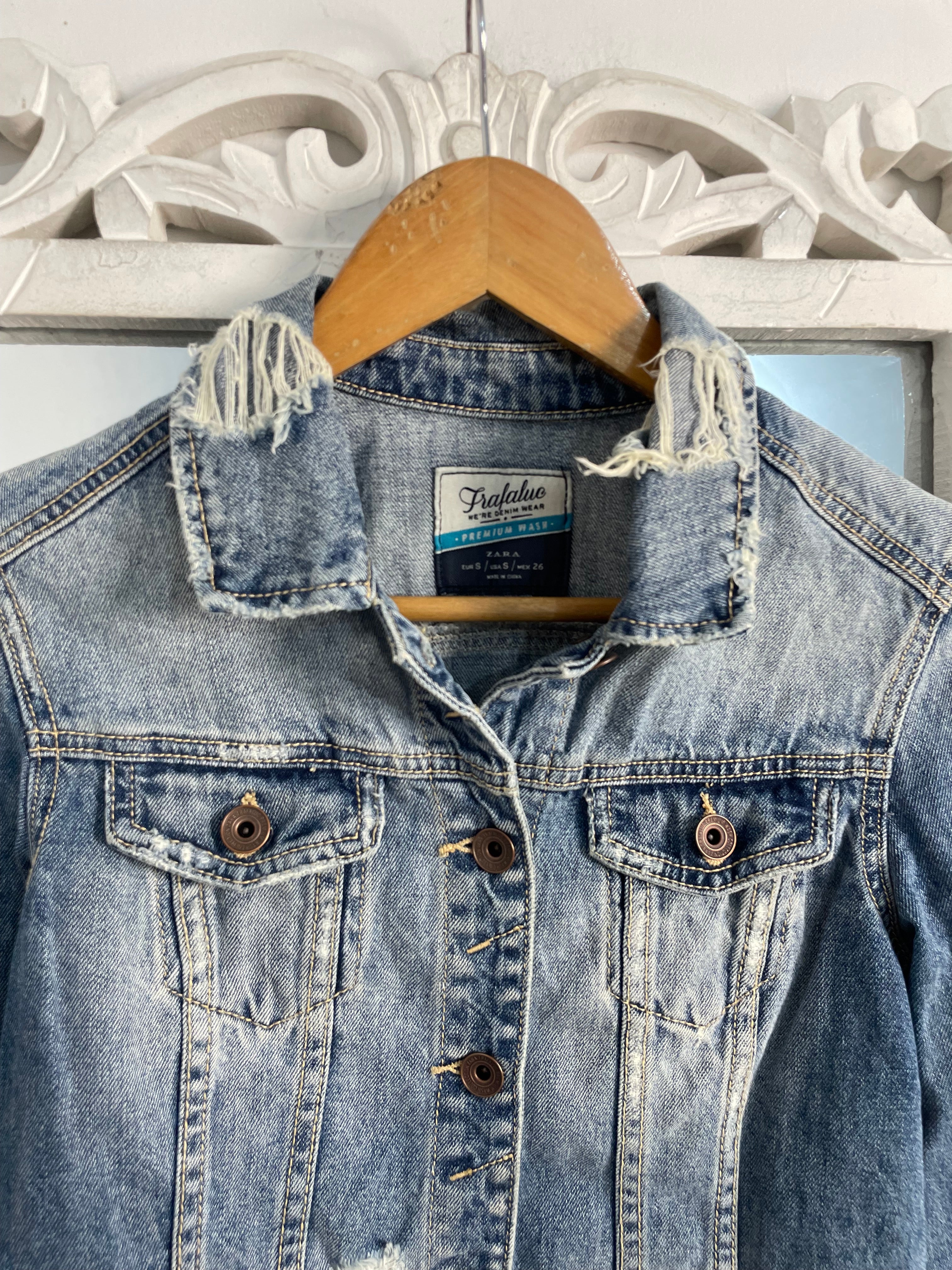 Zara Denim Jacket-Chest 32 - Image 2