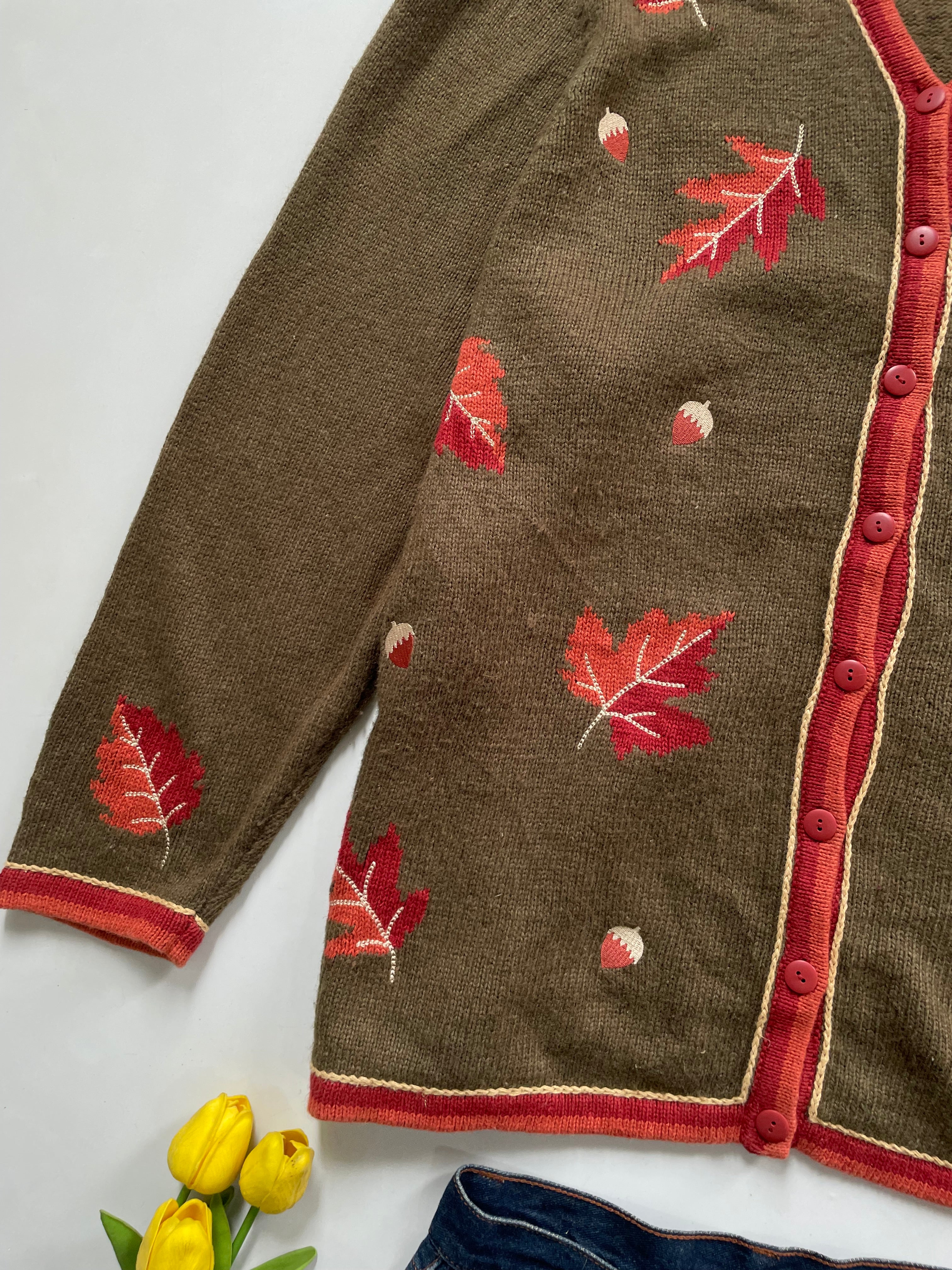 Christopher & Banks Vintage Embroidered Sweater-Bust 52 - Image 3